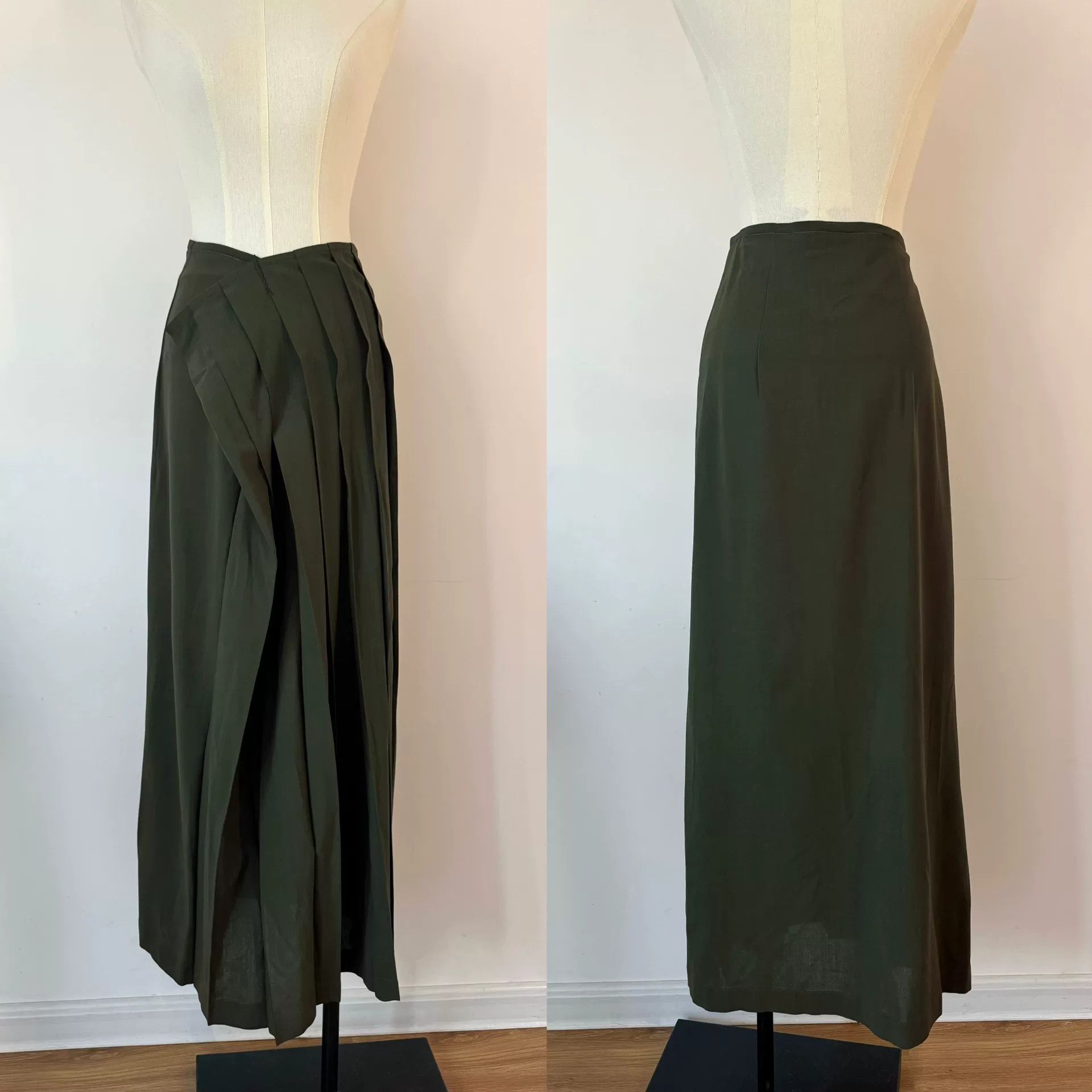Y's Y's Yohji Yamamoto Pleated Skirt Size 26" / US 2 / IT 38 - 8 Thumbnail
