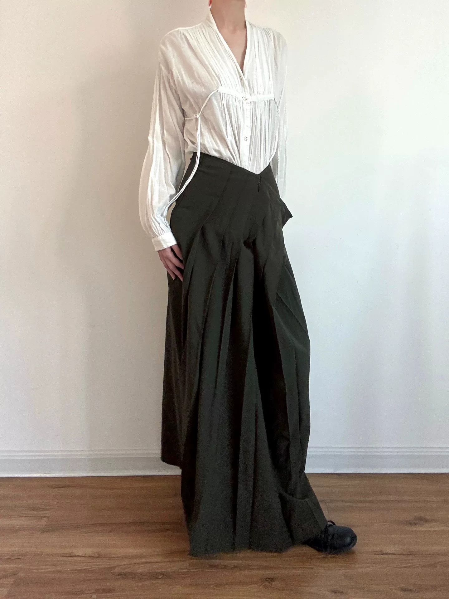 Y's Y's Yohji Yamamoto Pleated Skirt Size 26" / US 2 / IT 38 - 2 Thumbnail