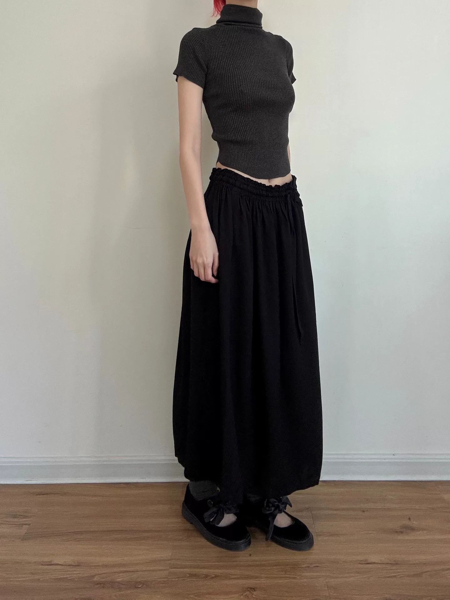 Yohji Yamamoto Y's Yohji Yamamoto Black Skirt Size 27" / US 4 / IT 40 - 5 Thumbnail