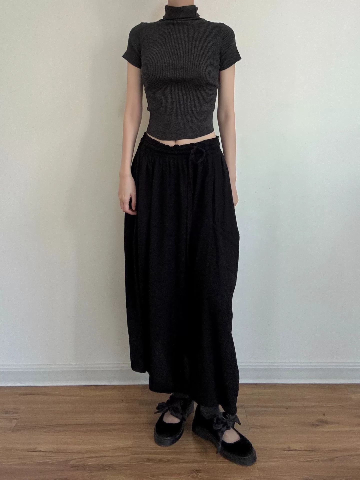 Yohji Yamamoto Y's Yohji Yamamoto Black Skirt Size 27" / US 4 / IT 40 - 4 Thumbnail