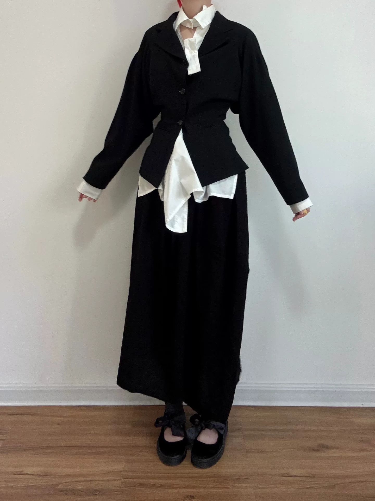 Yohji Yamamoto Y's Yohji Yamamoto Black Skirt Size 27" / US 4 / IT 40 - 3 Thumbnail