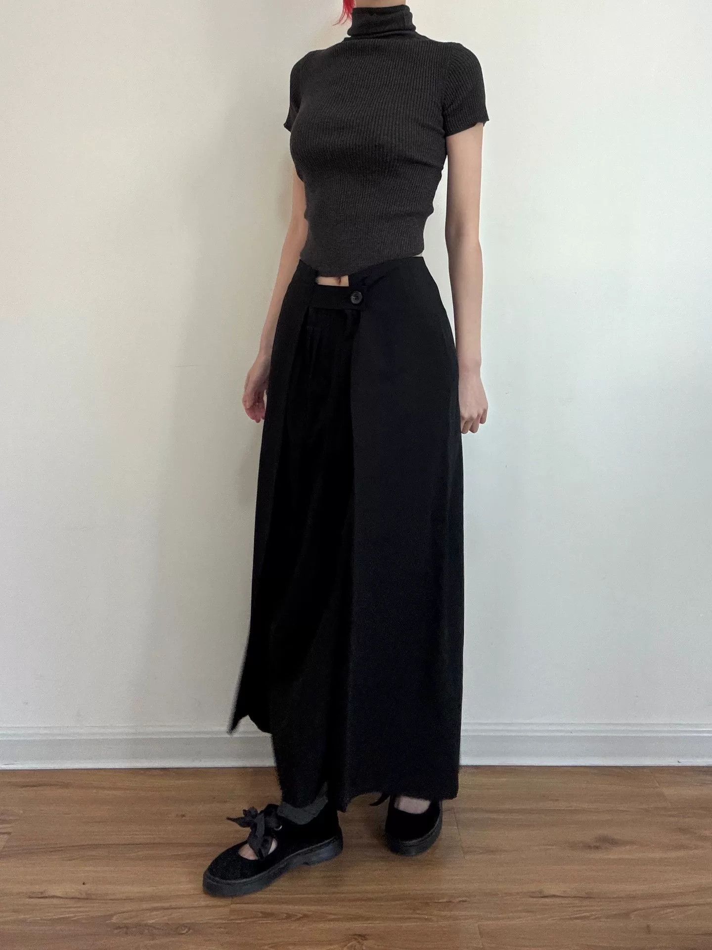 Yohji Yamamoto Y's Yohji Yamamoto Black Skirt Size 26" / US 2 / IT 38 - 3 Thumbnail