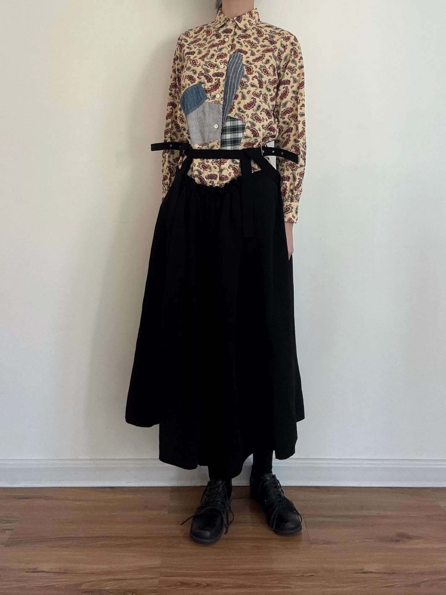 Rei Kawakubo Cdg Bandana Patchwork Cotton Shirt Size M / US 6-8 / IT 42-44 - 2 Thumbnail