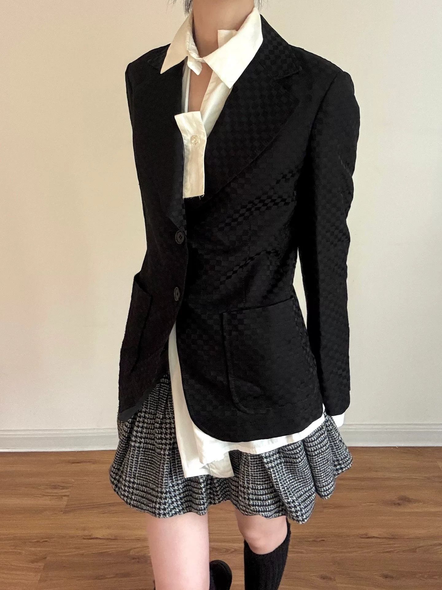 Junya Watanabe Junya Watanabe Black Check Blazer Size M / US 6-8 / IT 42-44 - 6 Thumbnail