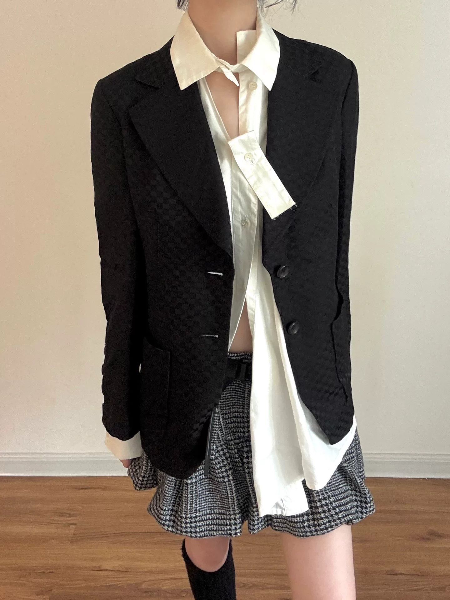 Junya Watanabe Junya Watanabe Black Check Blazer Size M / US 6-8 / IT 42-44 - 7 Thumbnail