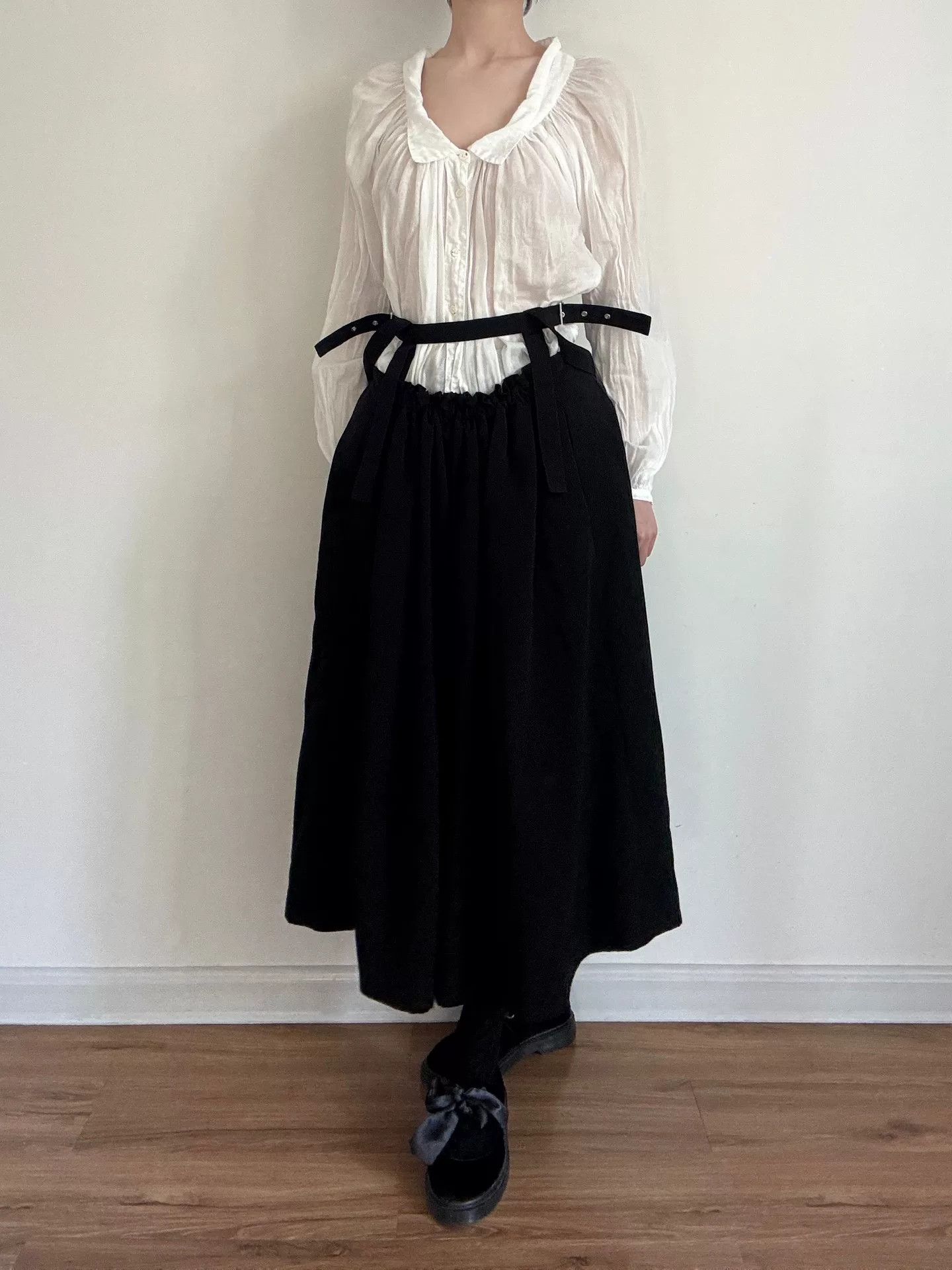 Noir Kei Ninomiya Black Strap Maxi Dress by noit kei ninomiya Size 36" / US 14 / IT 50 - 2 Thumbnail