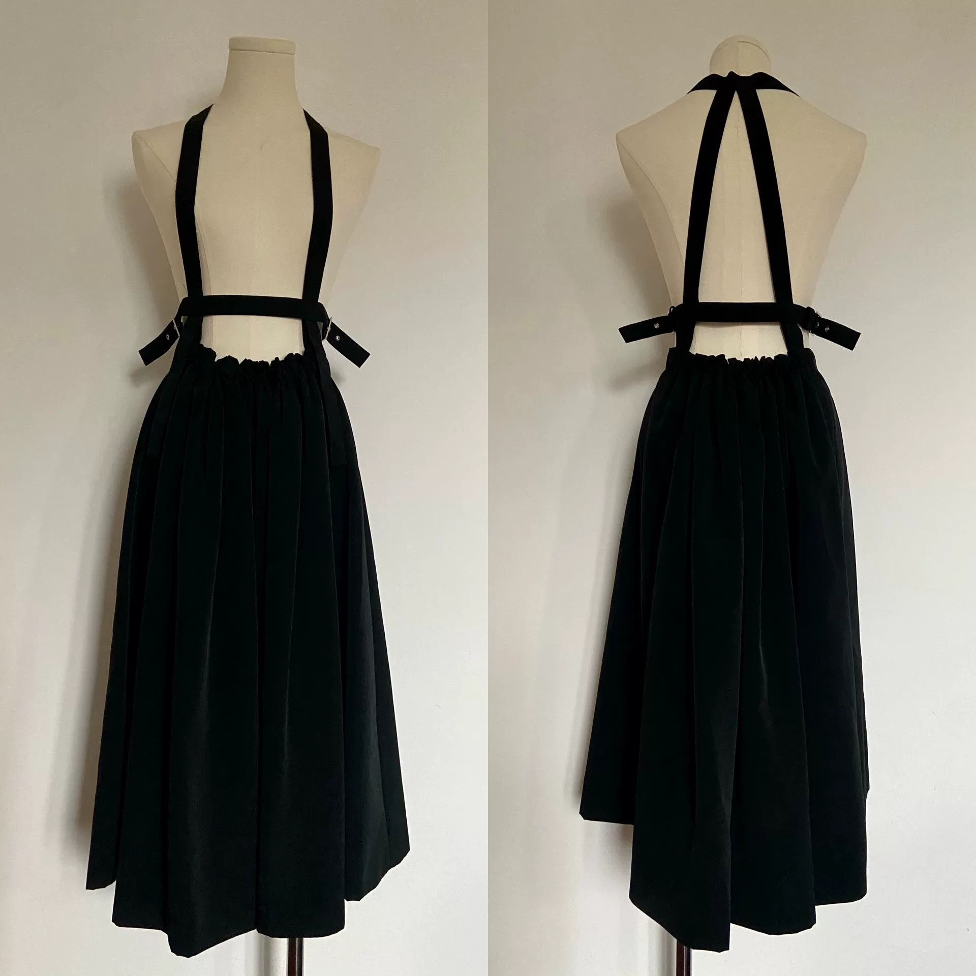 Noir Kei Ninomiya Black Strap Maxi Dress by noit kei ninomiya Size 36" / US 14 / IT 50 - 8 Thumbnail