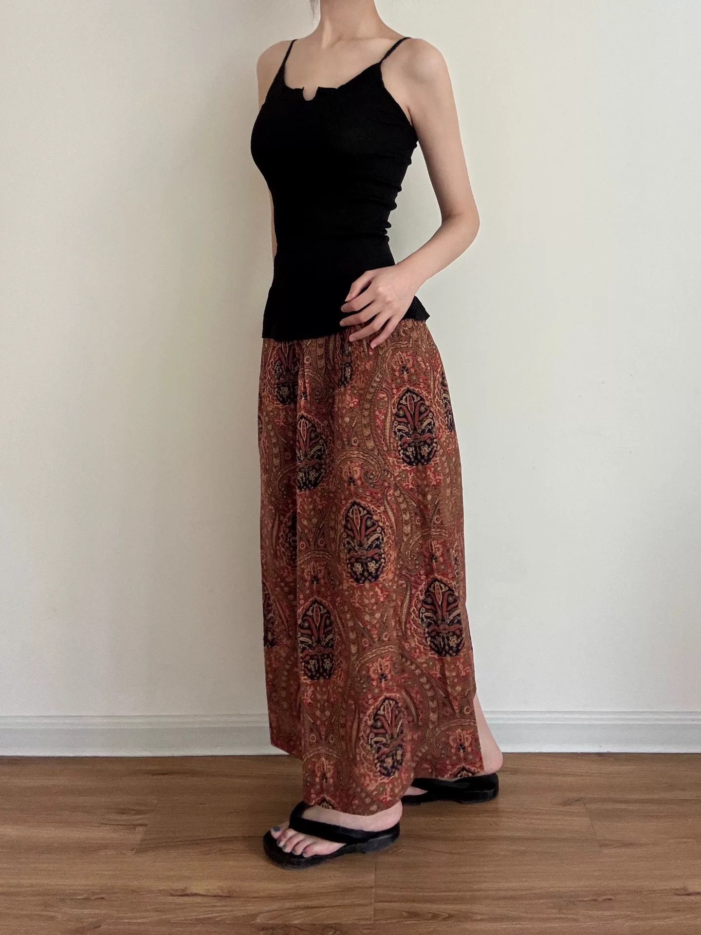 Margaret Howell Margaret Howell Printed Midi Skirt Size 26" / US 2 / IT 38 - 4 Thumbnail