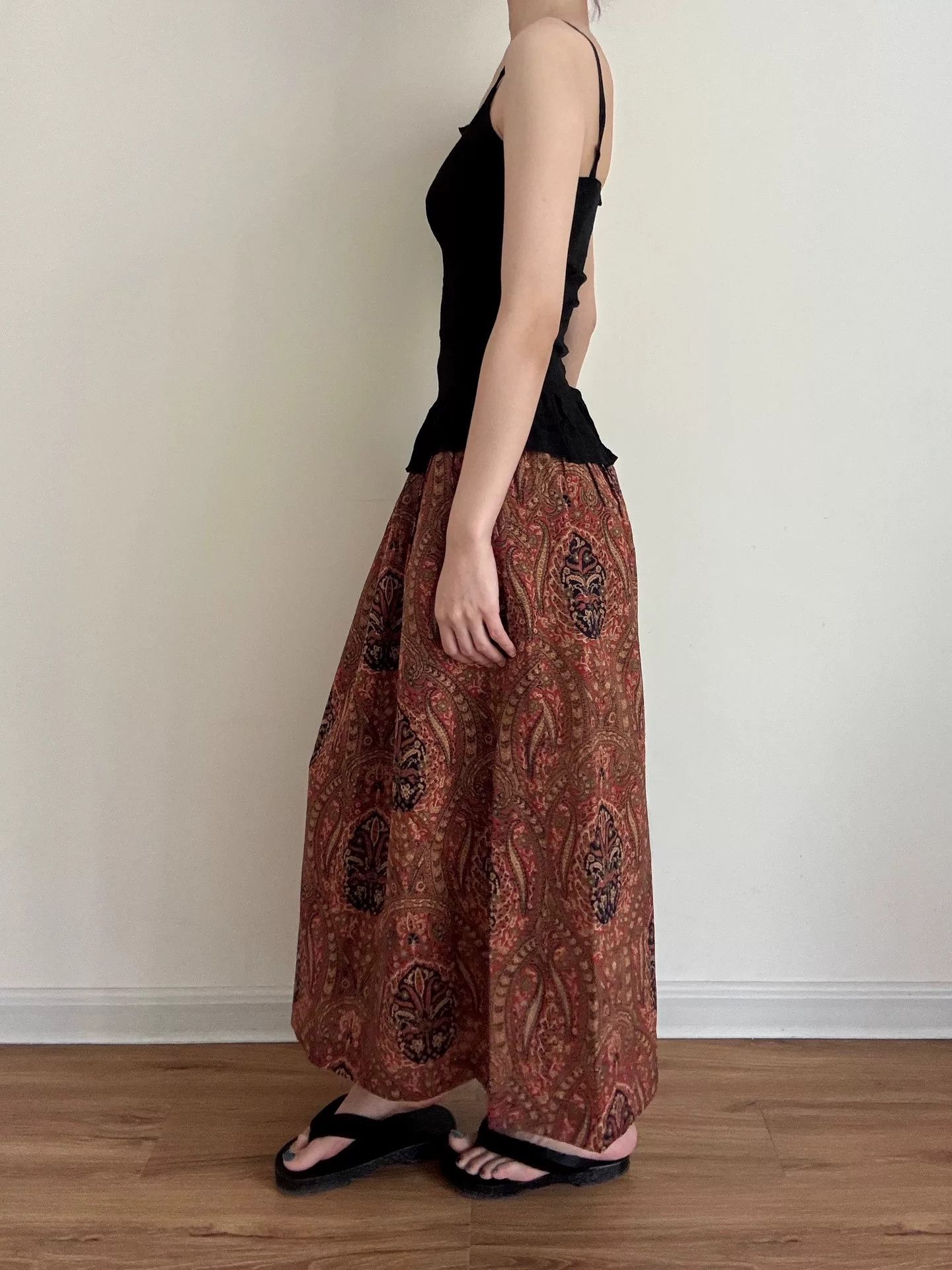 Margaret Howell Margaret Howell Printed Midi Skirt Size 26" / US 2 / IT 38 - 5 Thumbnail