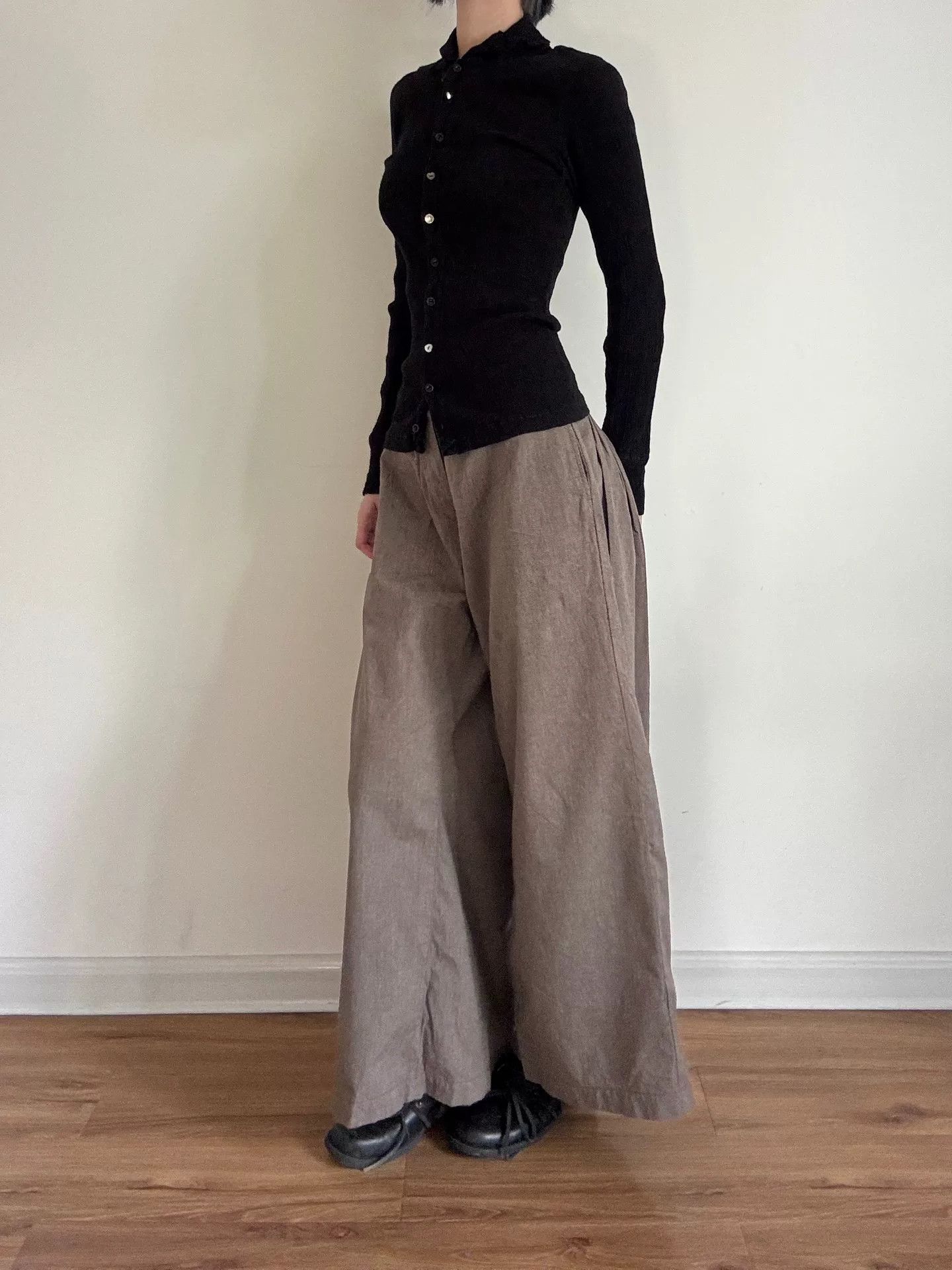 Kapital Kapital Wide-Leg Cotton Trousers Size 28" / US 6 / IT 42 - 4 Thumbnail