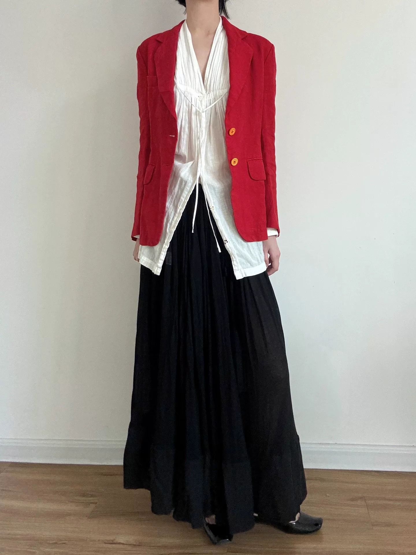 Rei Kawakubo Red Comme des Garçons Blazer Size M / US 6-8 / IT 42-44 - 3 Thumbnail