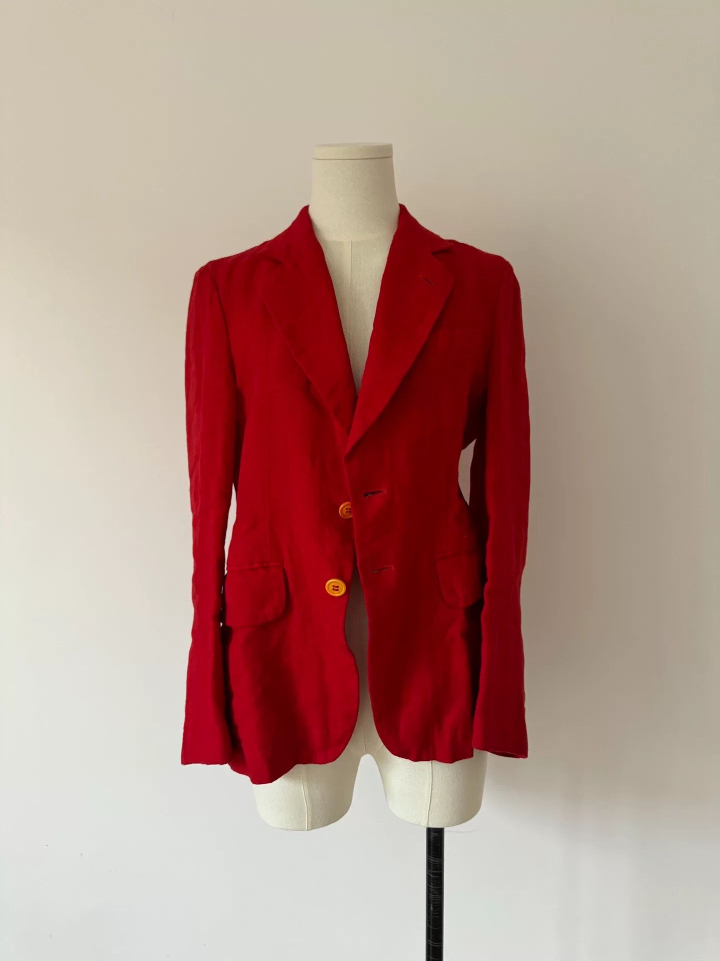 Rei Kawakubo Red Comme des Garçons Blazer Size M / US 6-8 / IT 42-44 - 5 Thumbnail