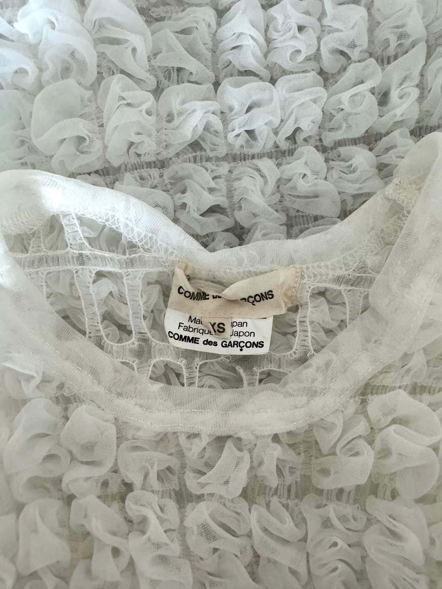 Comme des Garcons CDG Ruffled Top with Straps Size XS / US 0-2 / IT 36-38 - 9 Thumbnail
