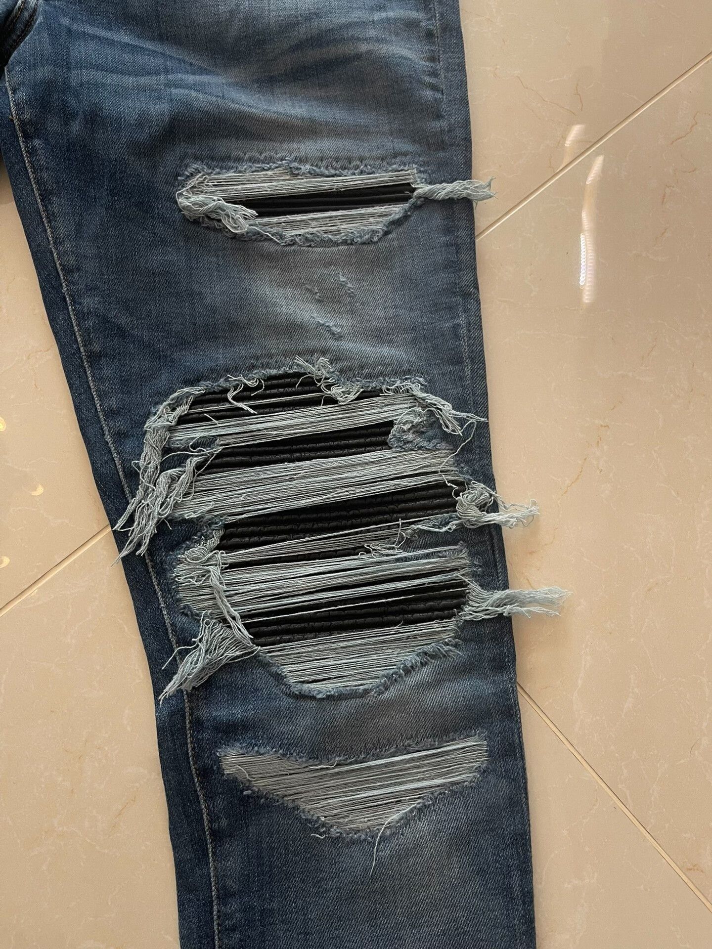 Amiri Amiri Blue Denim Shorts Size 31 Size US 31 - 3 Thumbnail