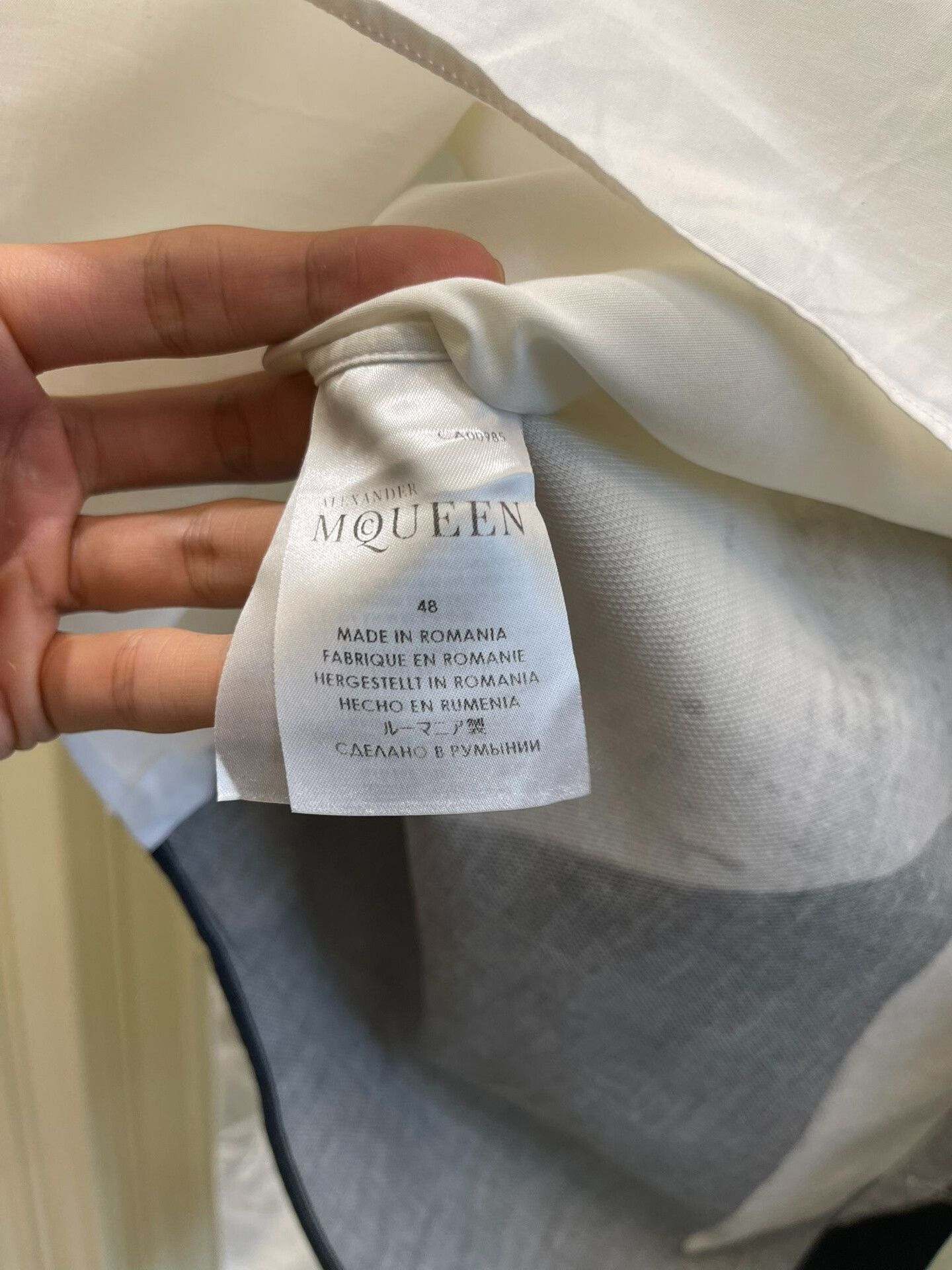 Alexander McQueen Alexander McQueen 2014 White Long Sleeve Shirt Size US XL / EU 56 / 4 - 3 Thumbnail