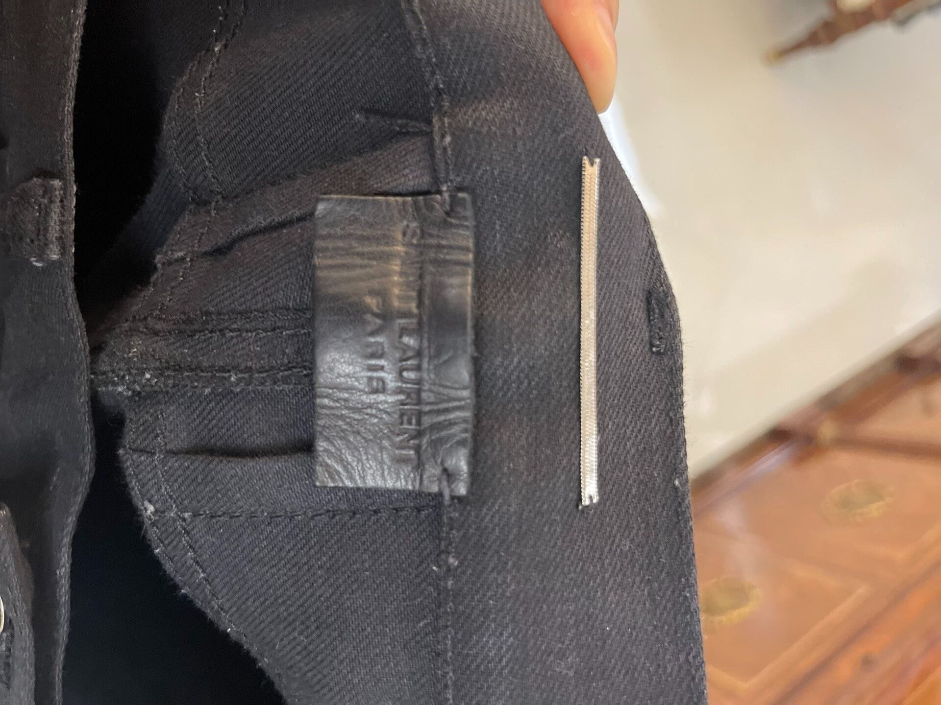 Saint Laurent Paris Saint Laurent Black Leather Motorcycle Pants Size US 31 - 6 Thumbnail