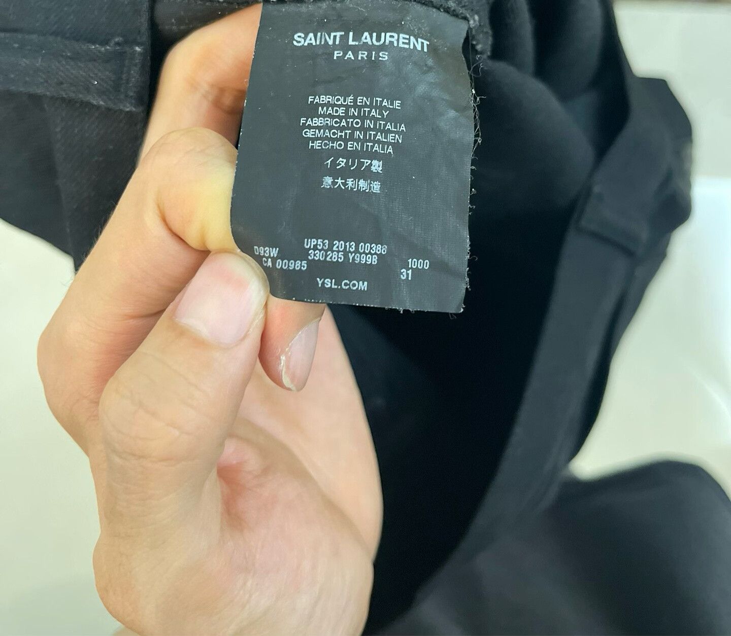 Saint Laurent Paris Saint Laurent Black Leather Motorcycle Pants Size US 31 - 7 Thumbnail