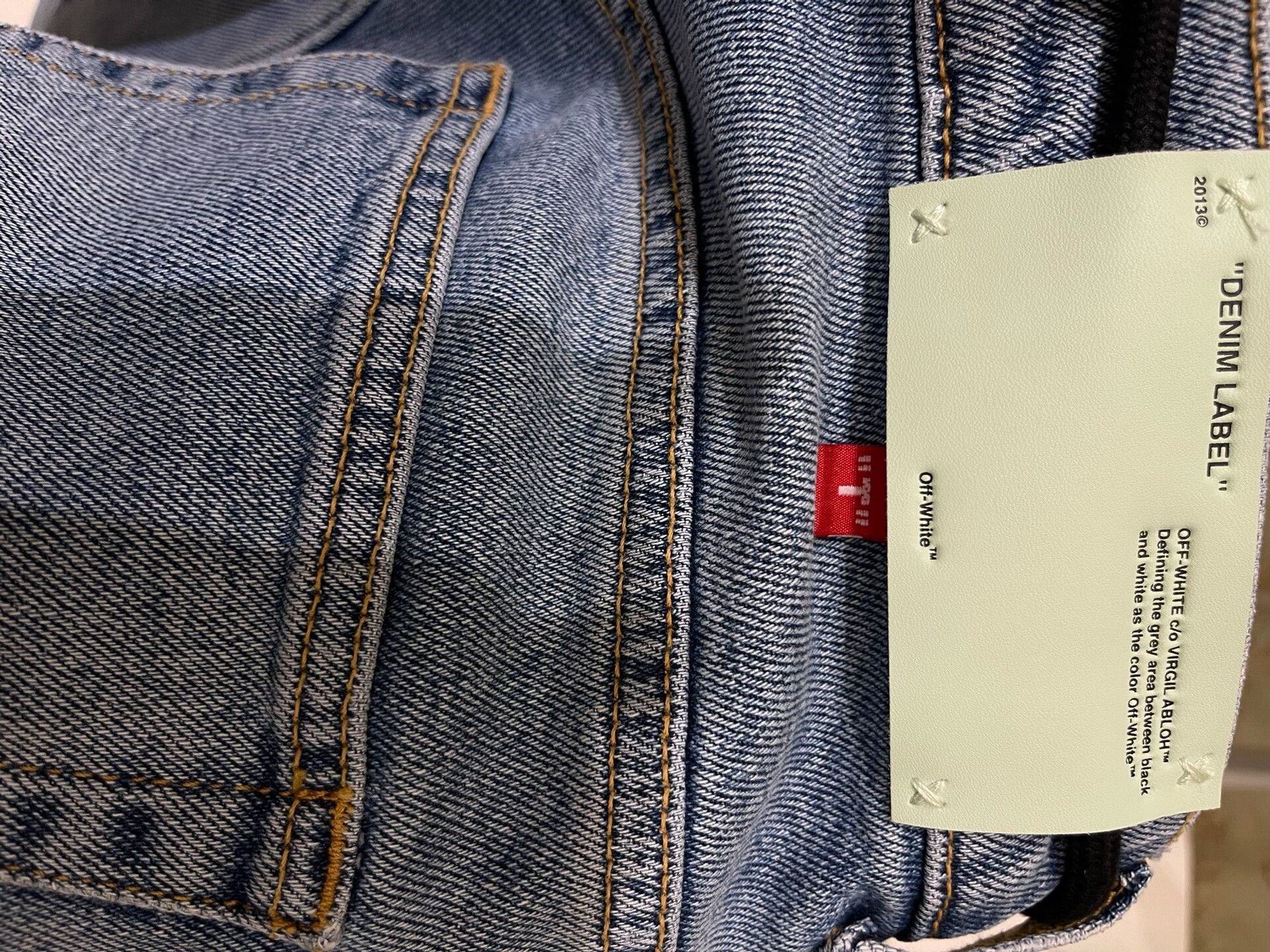 Off-White Off-White Classic Denim Jeans in Light Blue Size US 32 / EU 48 - 6 Thumbnail