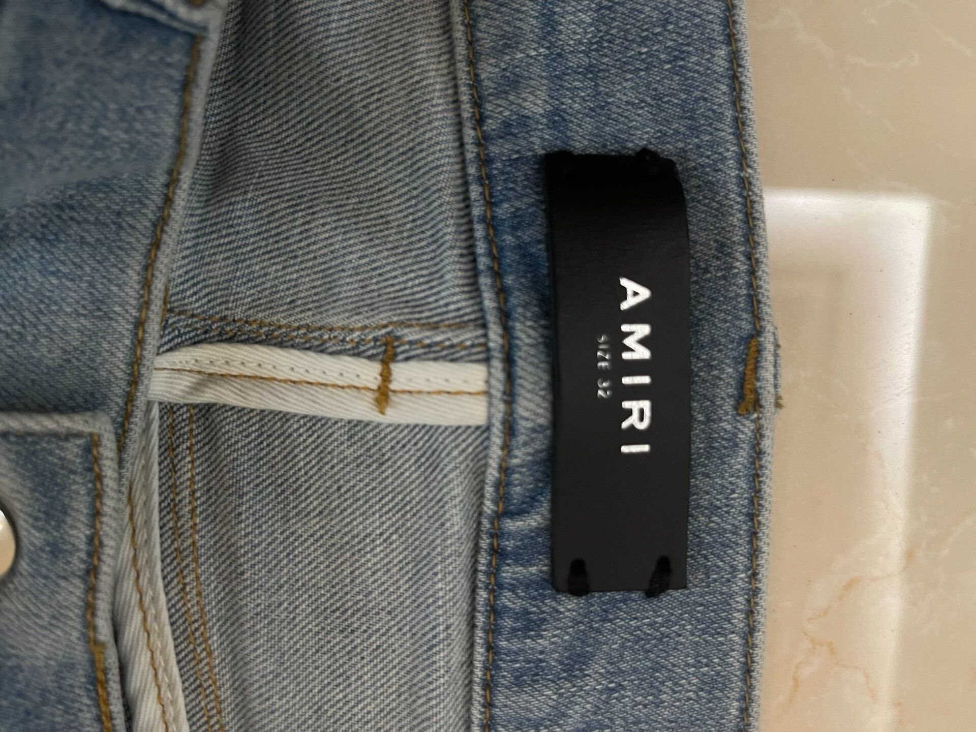 Amiri Amiri Neon Distressed Denim Jeans Size US 32 / EU 48 - 4 Thumbnail