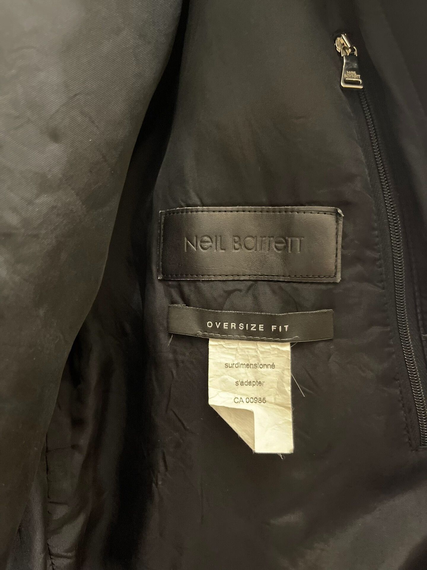 Neil Barrett Neil Barrett Black Bolt Pattern Jacket Size US XL / EU 56 / 4 - 6 Thumbnail