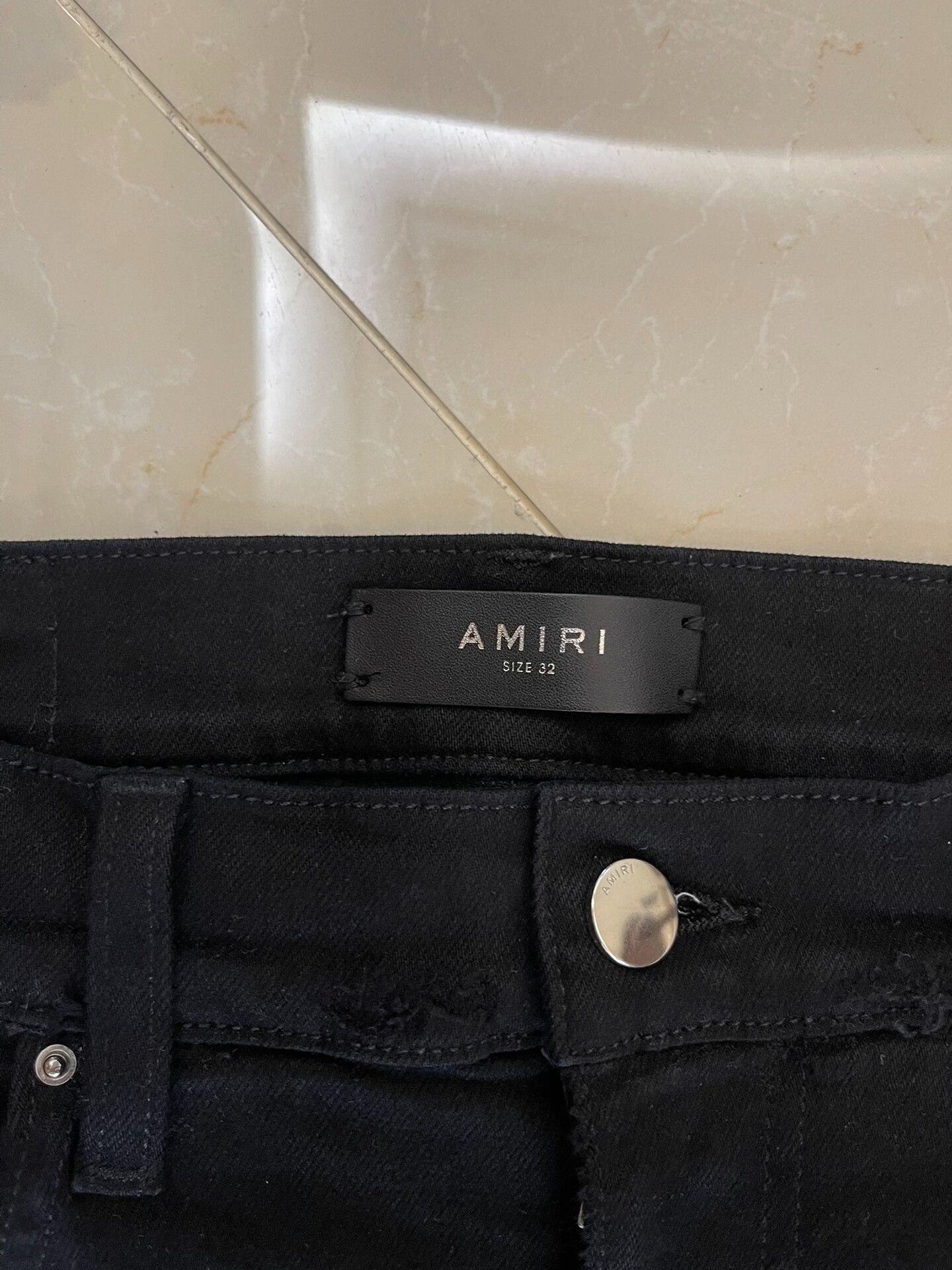 Amiri Amiri Black Denim Pants with Artistic Features Size US 32 / EU 48 - 4 Thumbnail