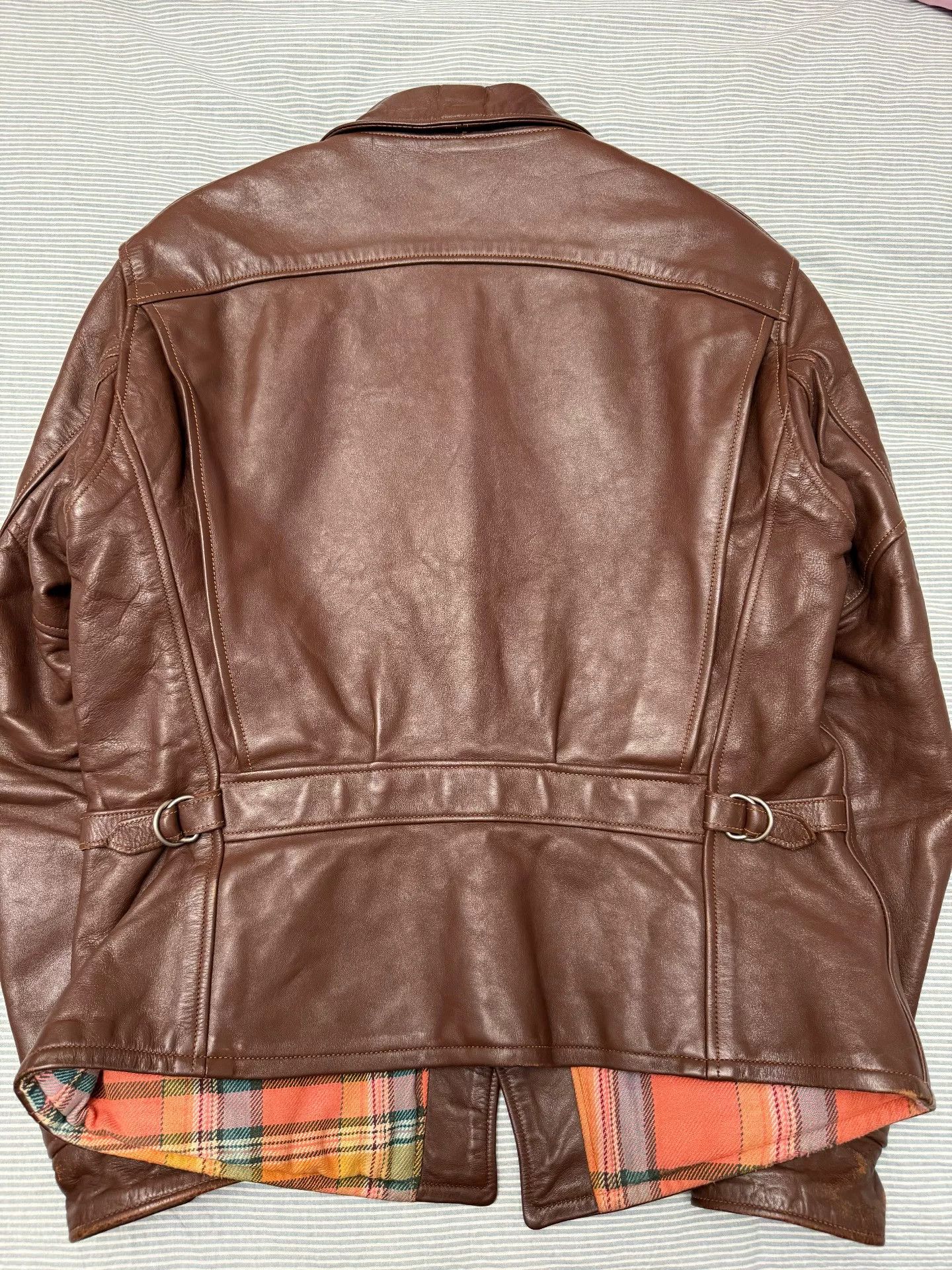 Freewheelers Freewheelers Four Corners Brown Leather Jacket Size US M / EU 48-50 / 2 - 5 Thumbnail