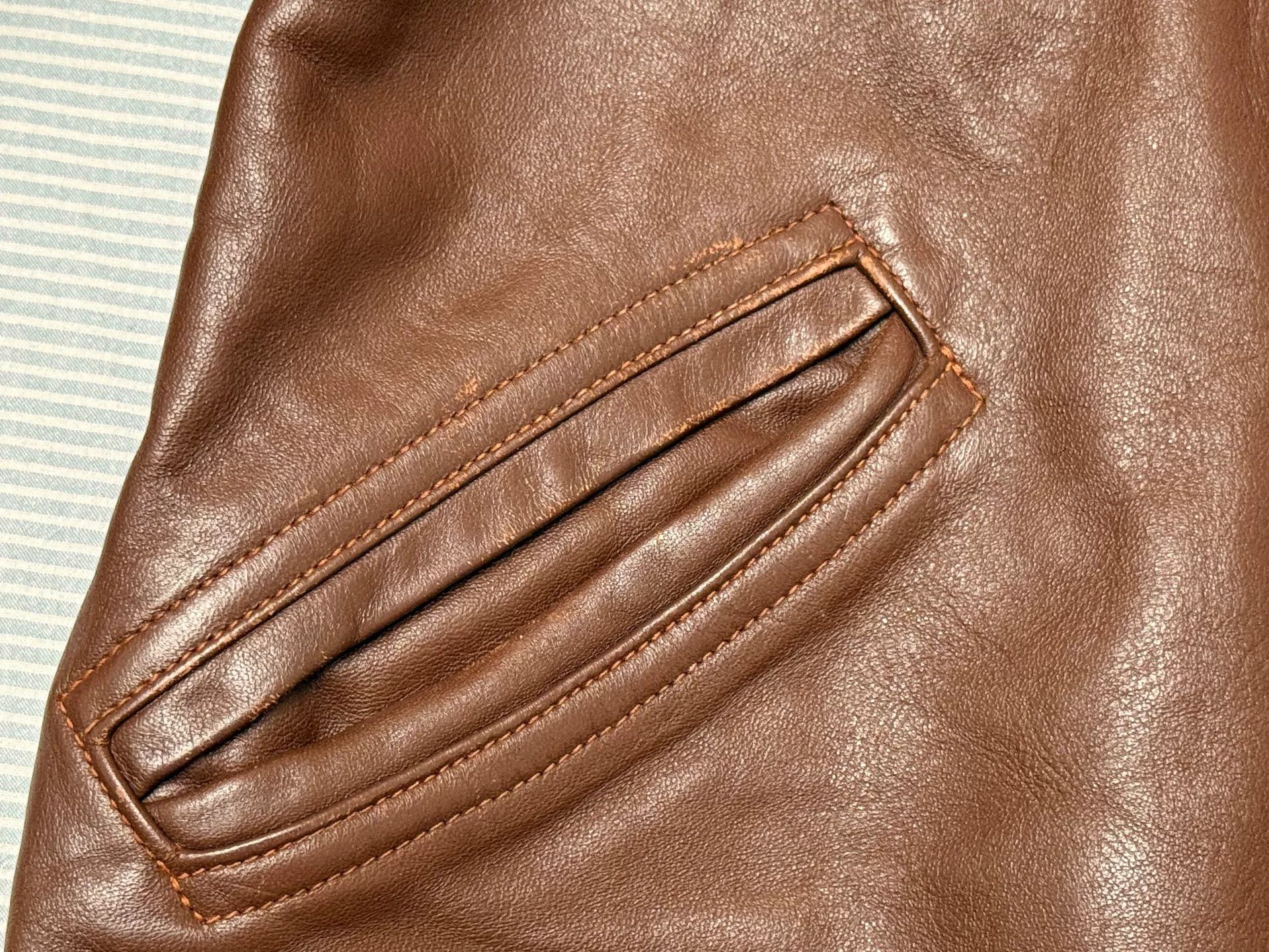 Freewheelers Freewheelers Four Corners Brown Leather Jacket Size US M / EU 48-50 / 2 - 4 Thumbnail