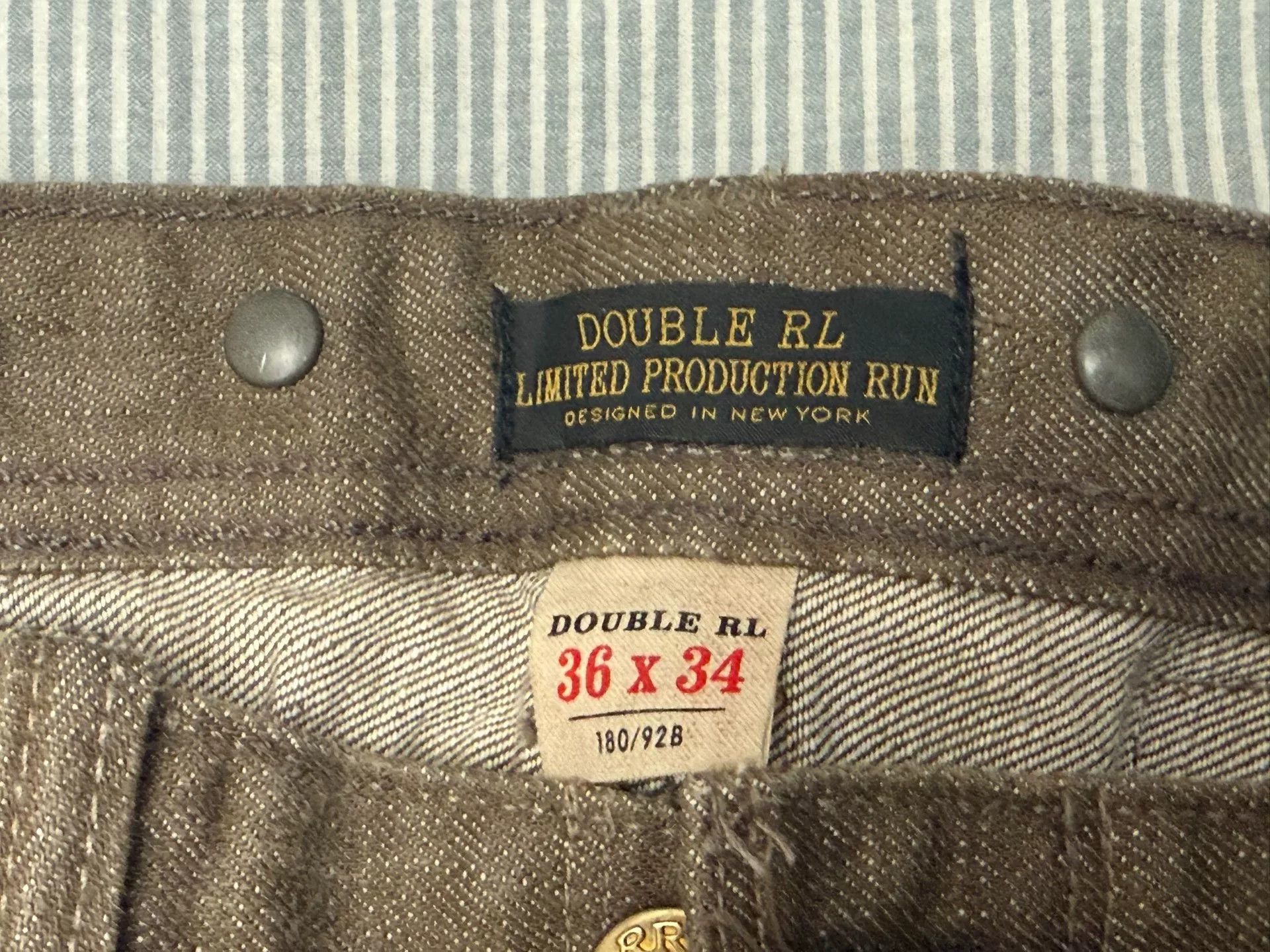RRL Ralph Lauren RRL Limited Edition Denim Jeans Size 36x34 Size US 36 / EU 52 - 4 Thumbnail