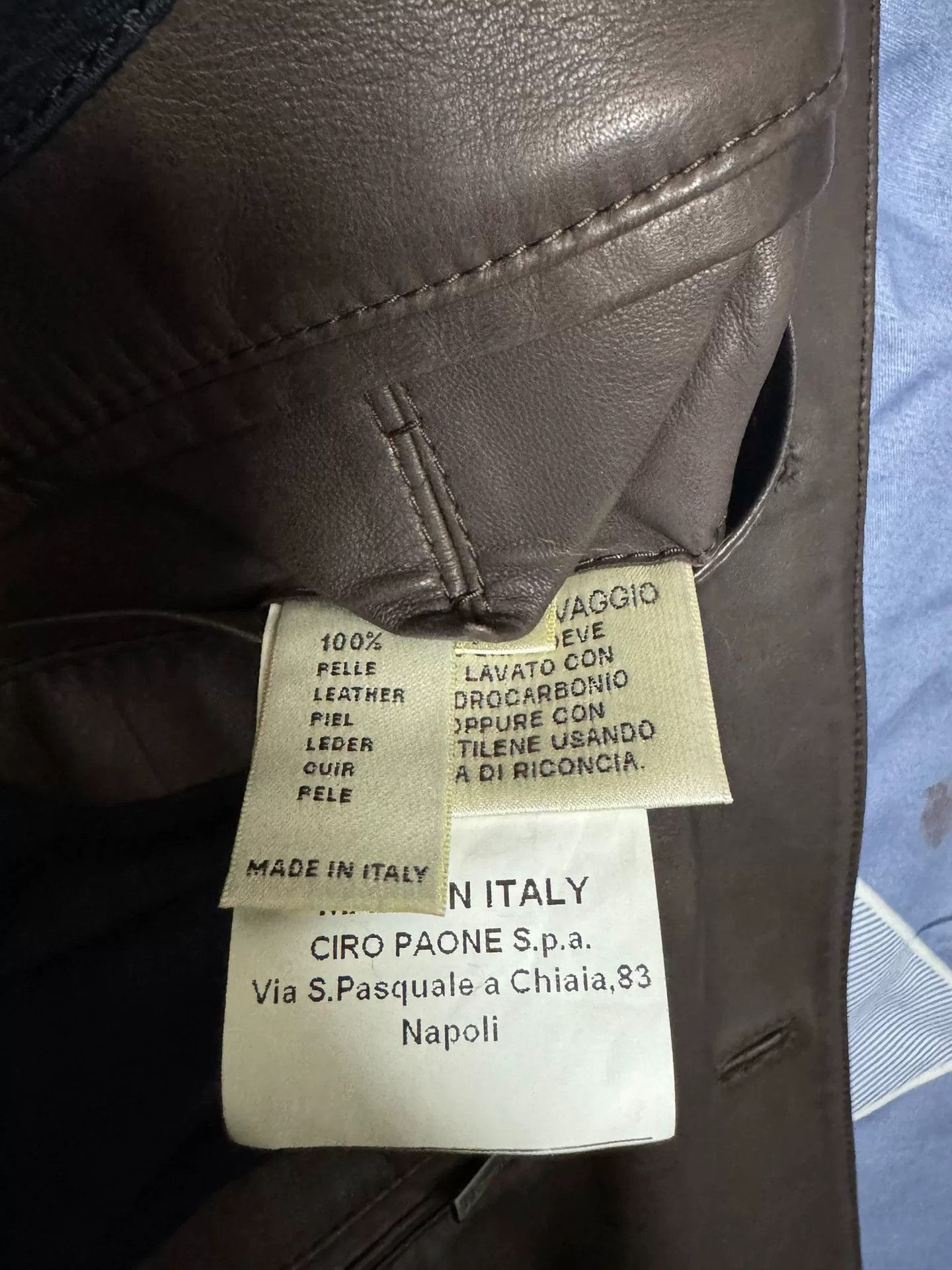 Kiton Kiton Brown Leather Jacket Size 48 Size US M / EU 48-50 / 2 - 3 Thumbnail