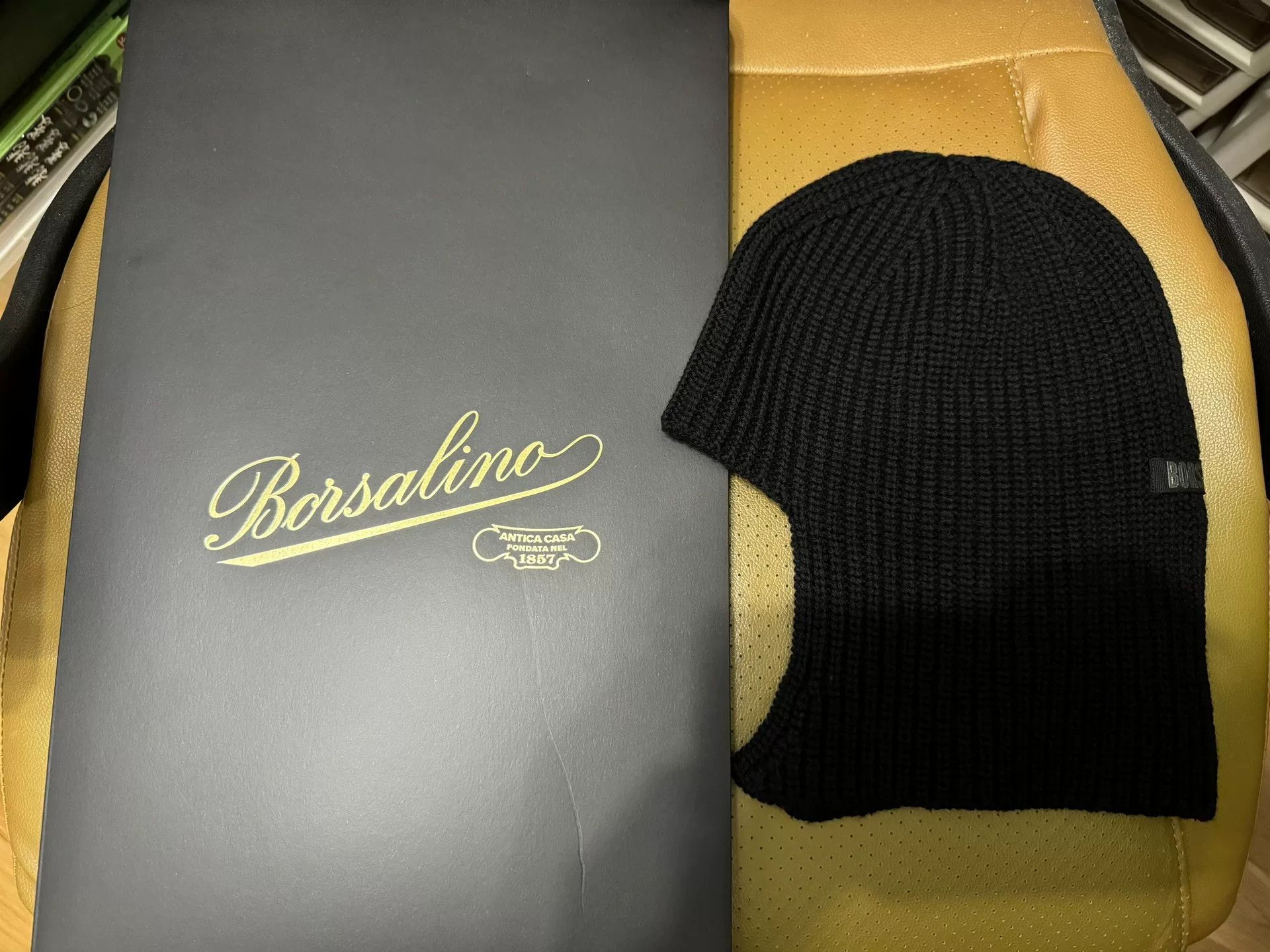 Borsalino Borsalino Black Wool Cold Hat Size ONE SIZE - 5 Thumbnail