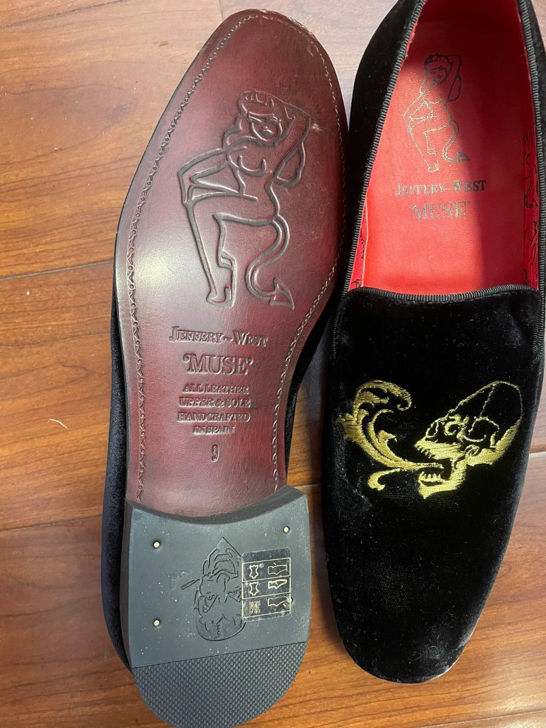 Jeffery West Jeffery West Black Velvet Loafers Size 9 Size US 11 / EU 44 - 2 Thumbnail
