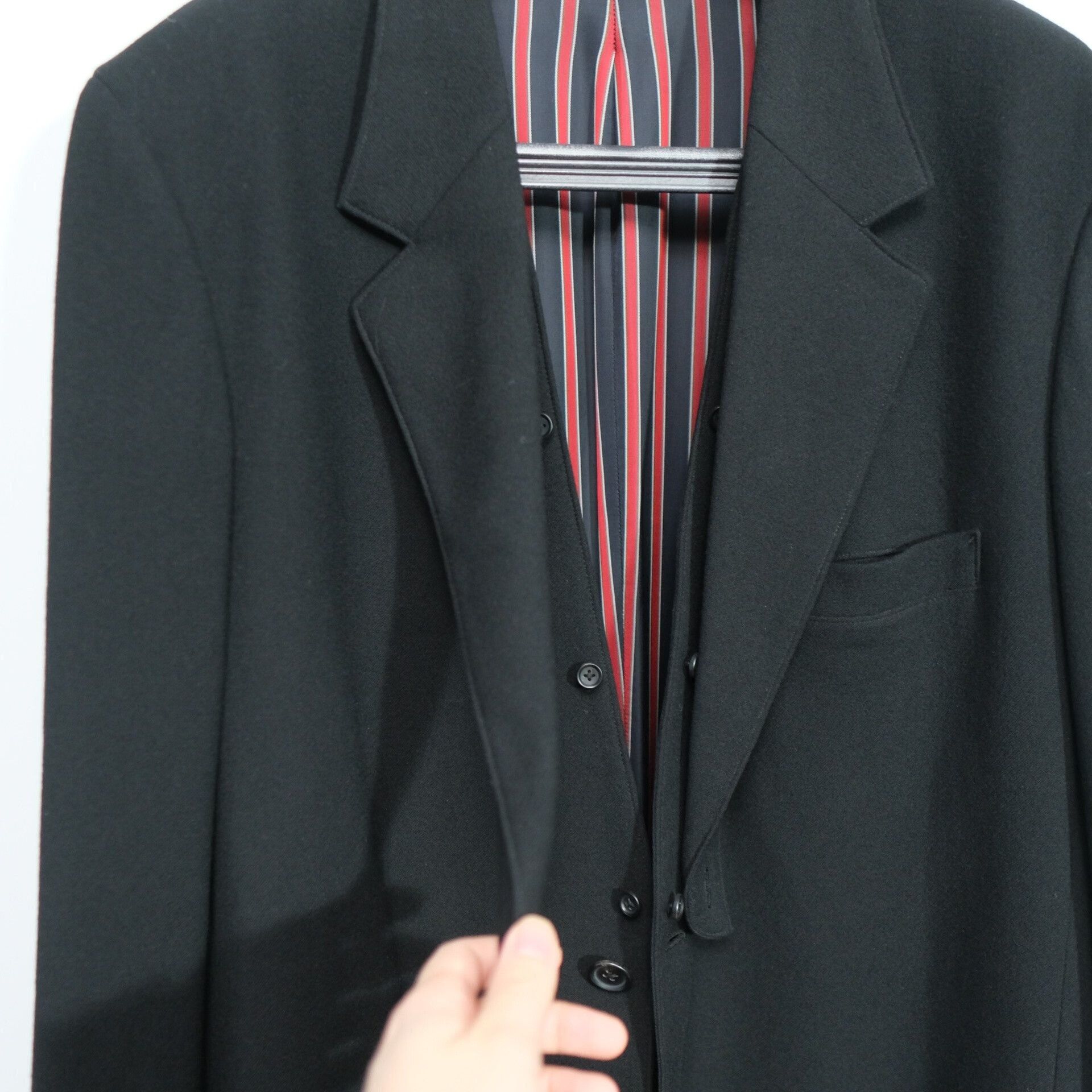 Yohji Yamamoto Yohji Yamamoto Red Tail Coat Size US M / EU 48-50 / 2 - 7 Thumbnail