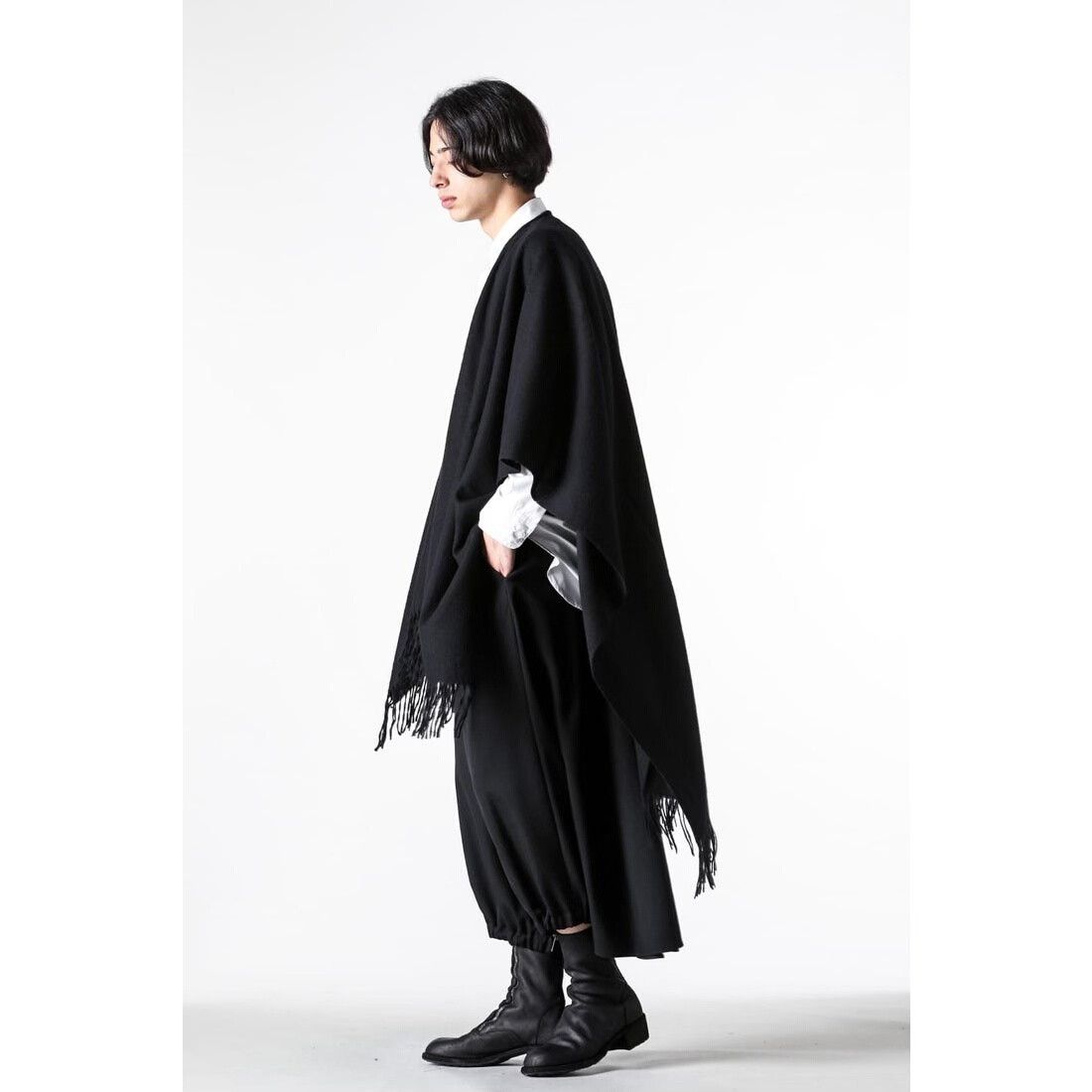 Yohji Yamamoto Yohji Yamamoto Wool Cape Scarf Size ONE SIZE - 3 Thumbnail