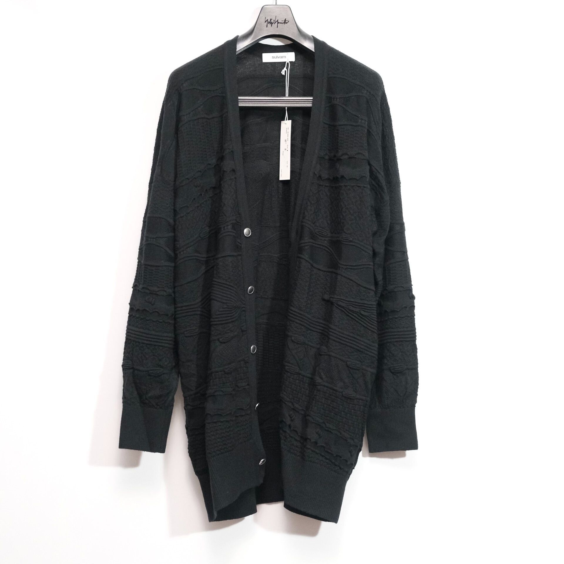 Sulvam Sulvam Silver Buckle Sweater for Men Size US M / EU 48-50 / 2 - 2 Thumbnail