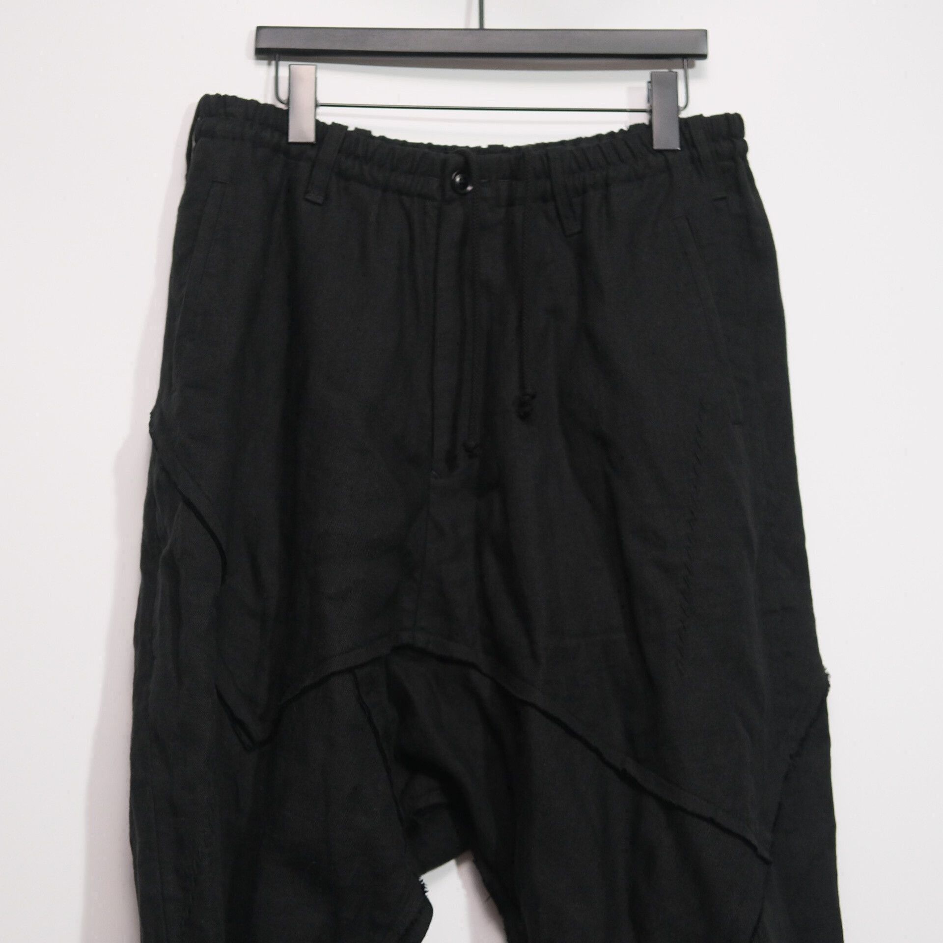 Yohji Yamamoto Yohji Yamamoto Black Low Rise Trousers Size US 26 / EU 42 - 3 Thumbnail