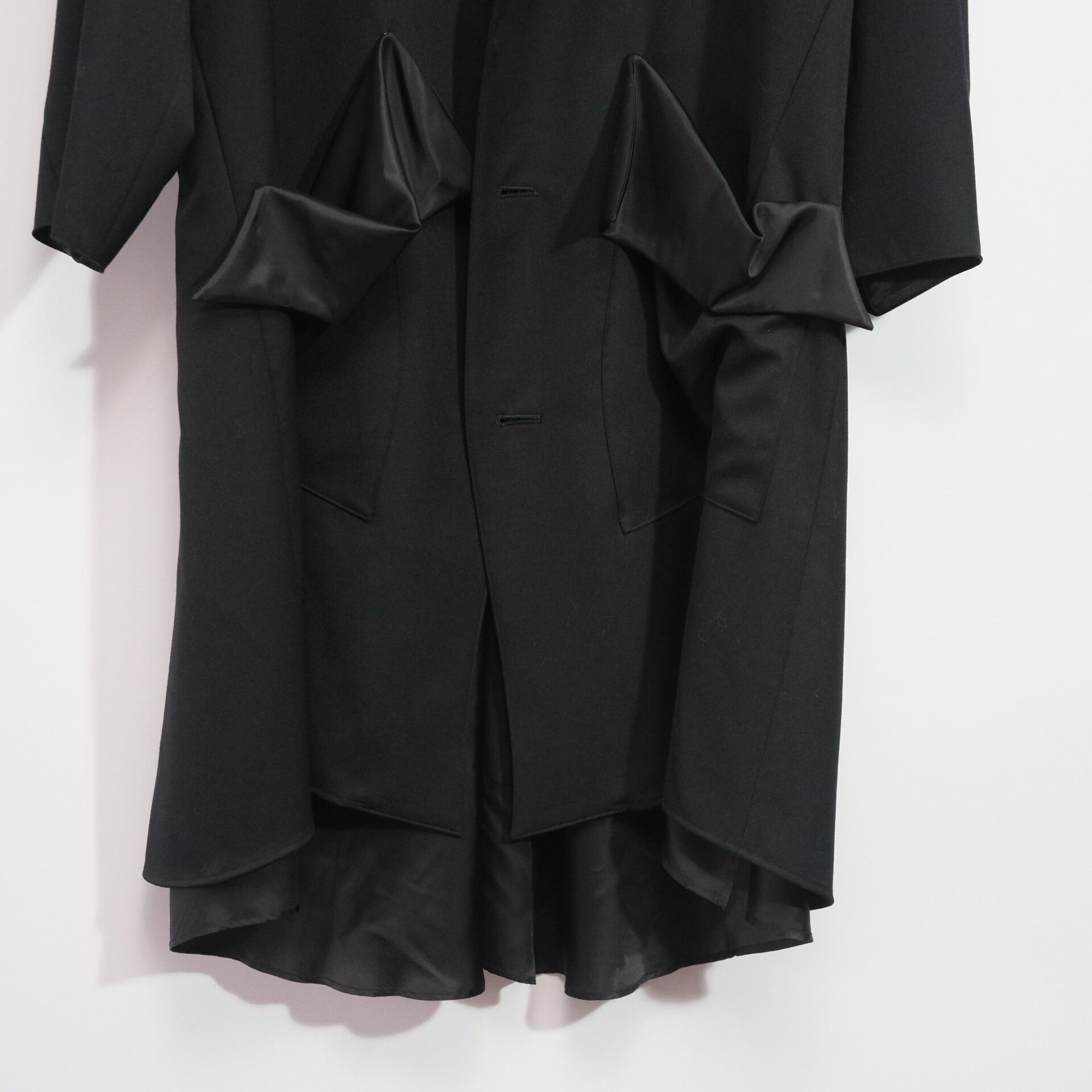 Sulvam Stylish Black Coat by Sulvam Size US M / EU 48-50 / 2 - 6 Thumbnail