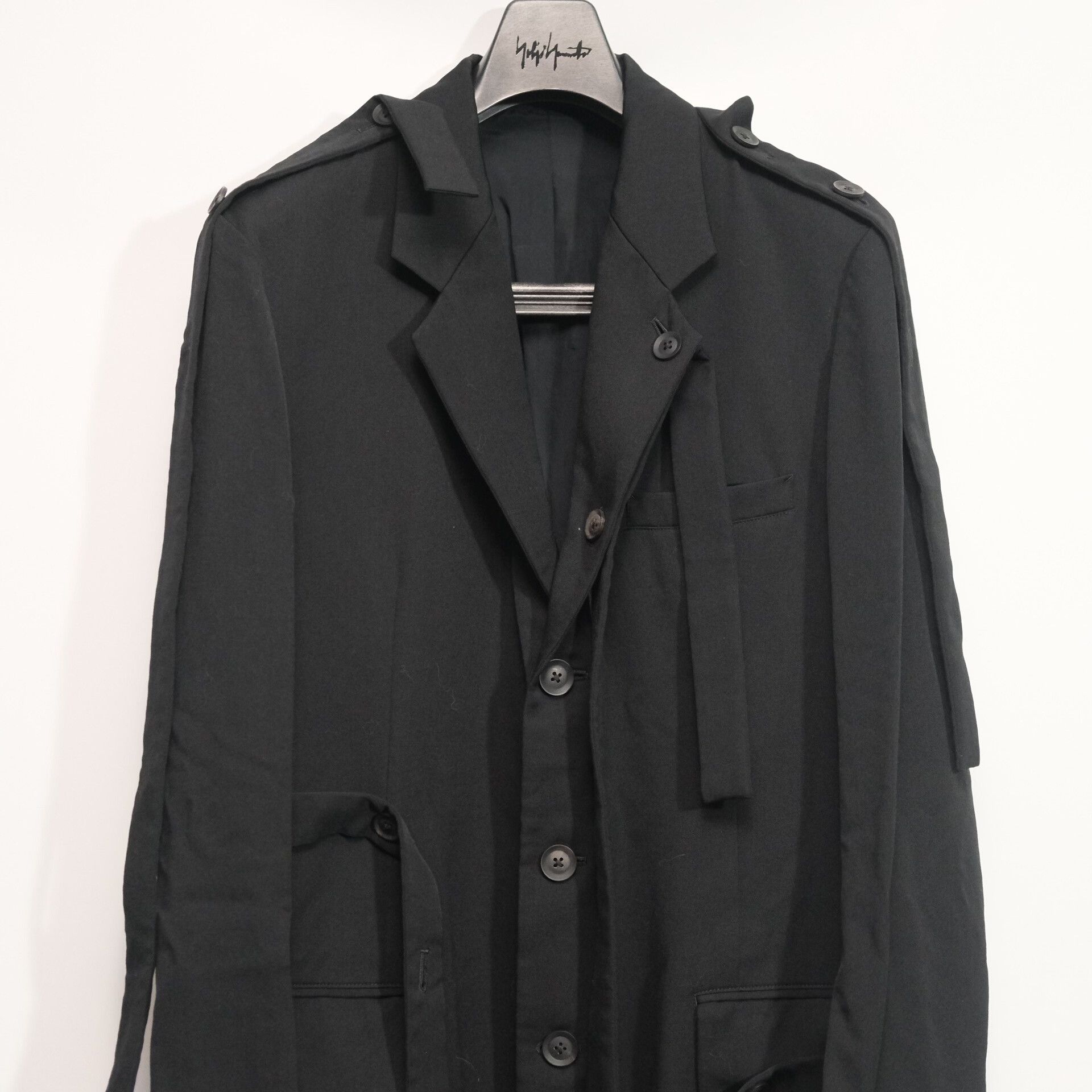 Yohji Yamamoto Yohji Yamamoto Long Coat with ribbons Size US M / EU 48-50 / 2 - 3 Thumbnail