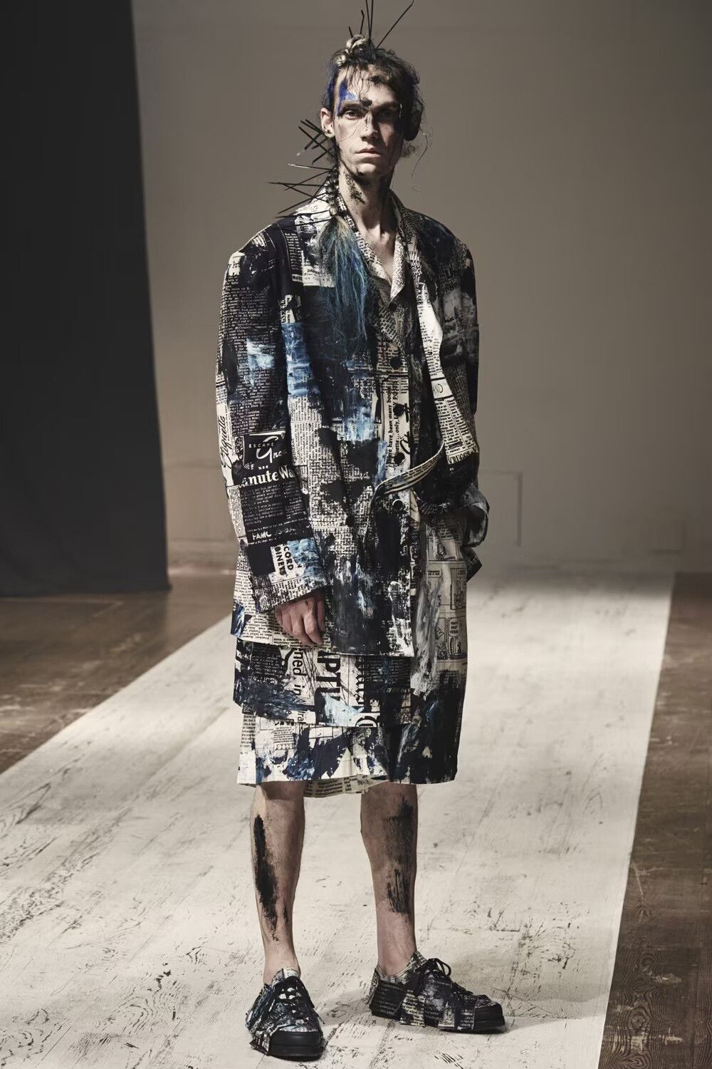 Yohji Yamamoto Yohji Yamamoto 22SS Blue Paper Suit Size US M / EU 48-50 / 2 - 5 Thumbnail