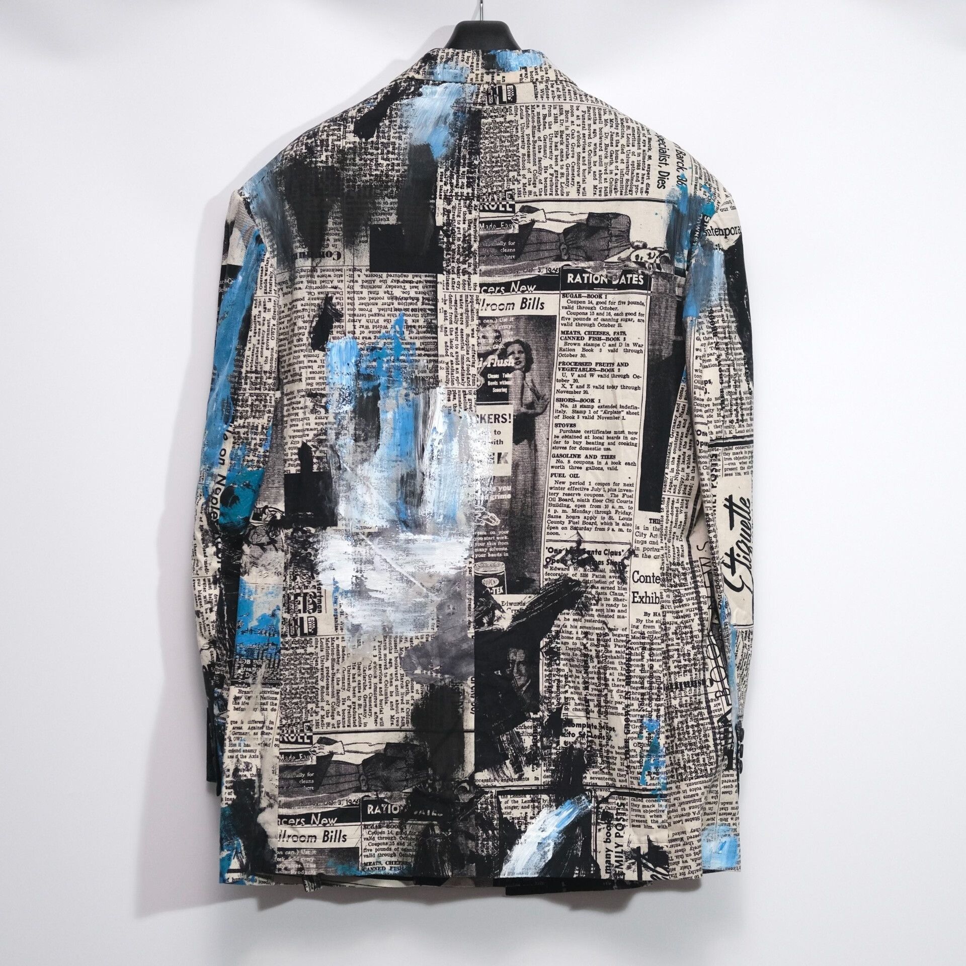 Yohji Yamamoto Yohji Yamamoto 22SS Blue Paper Suit Size US M / EU 48-50 / 2 - 2 Thumbnail