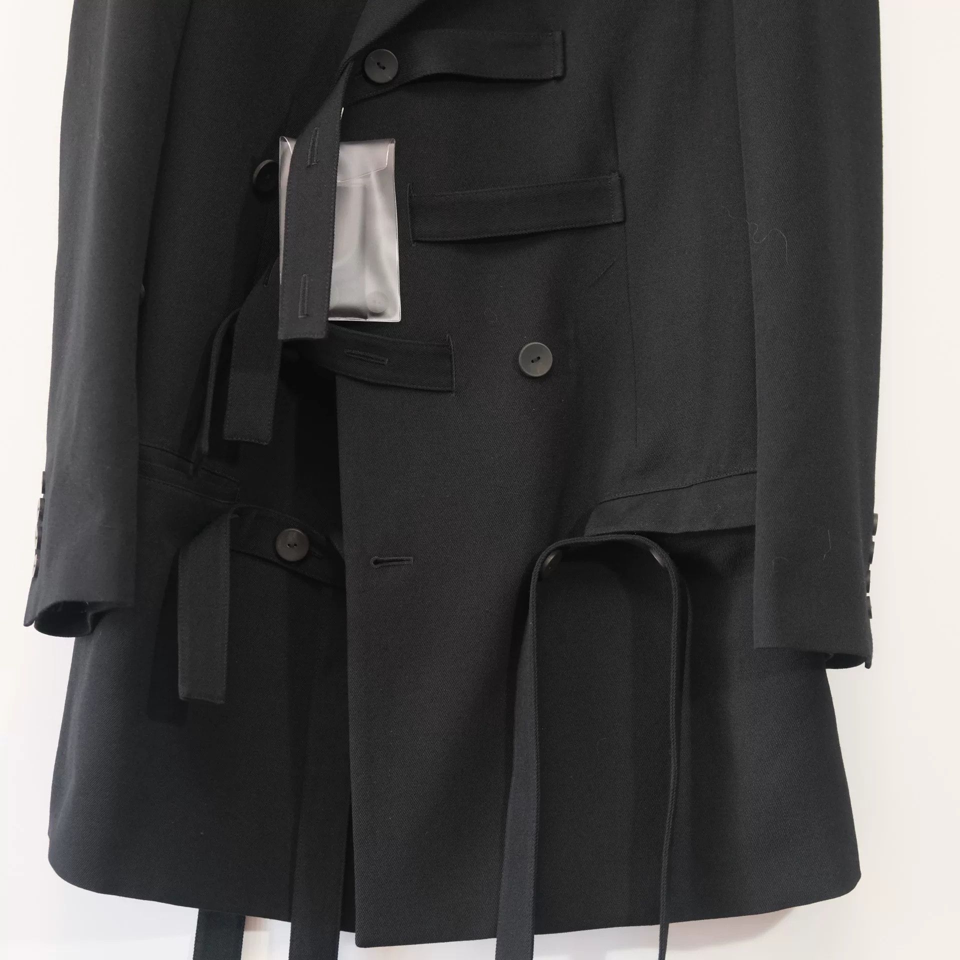 Yohji Yamamoto Yohji Yamamoto Rual Tie Jacket Size US M / EU 48-50 / 2 - 2 Thumbnail