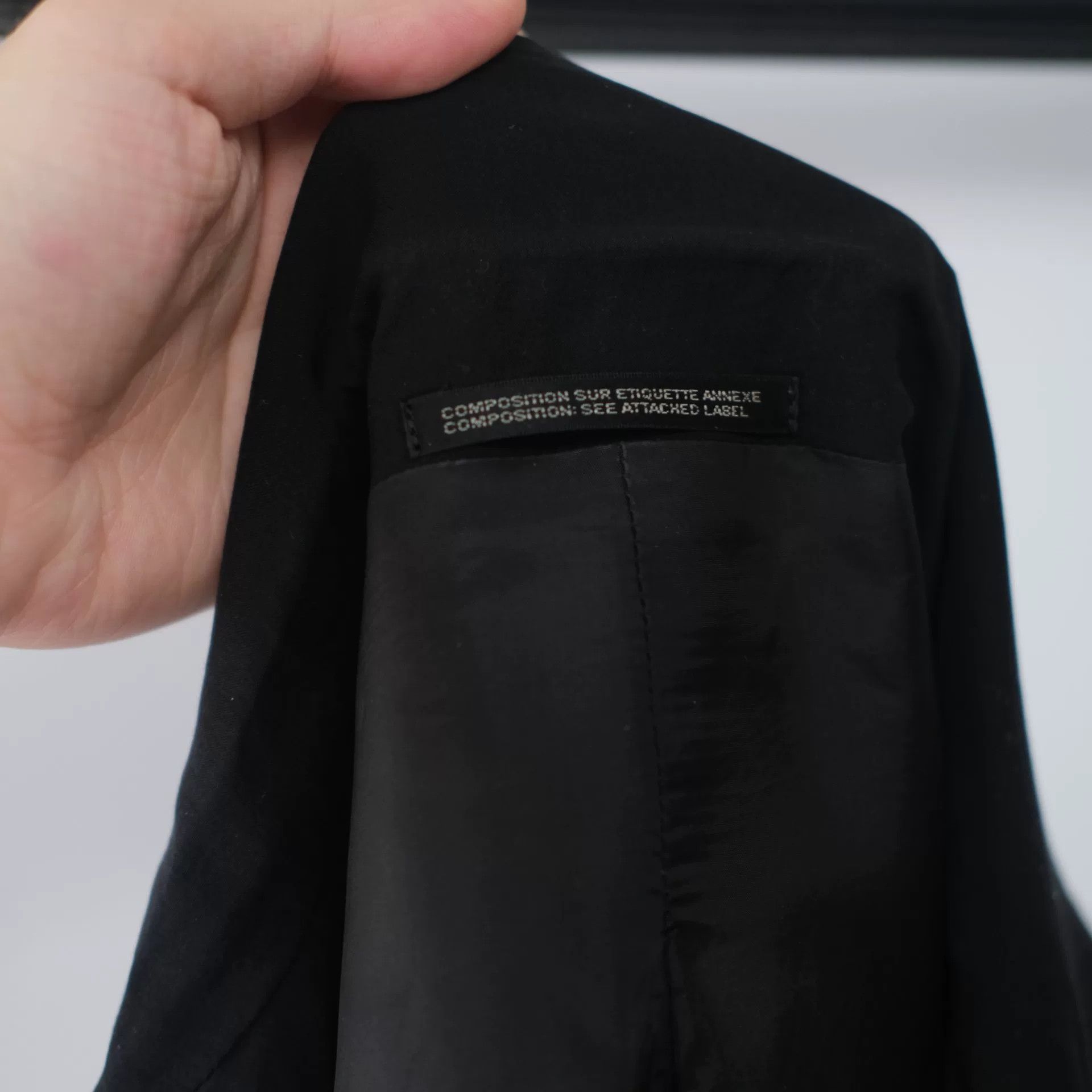 Yohji Yamamoto Yohji Yamamoto Black Character Suit Jacket Size US M / EU 48-50 / 2 - 7 Thumbnail
