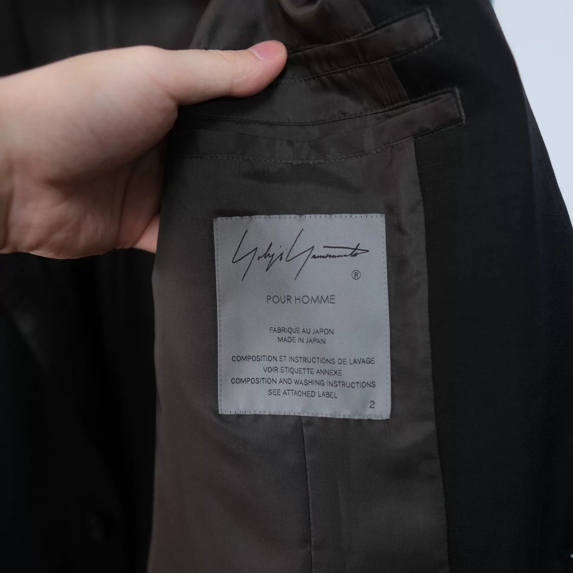 Yohji Yamamoto Yohji Yamamoto Long Coat with Leather Details Size US M / EU 48-50 / 2 - 5 Thumbnail