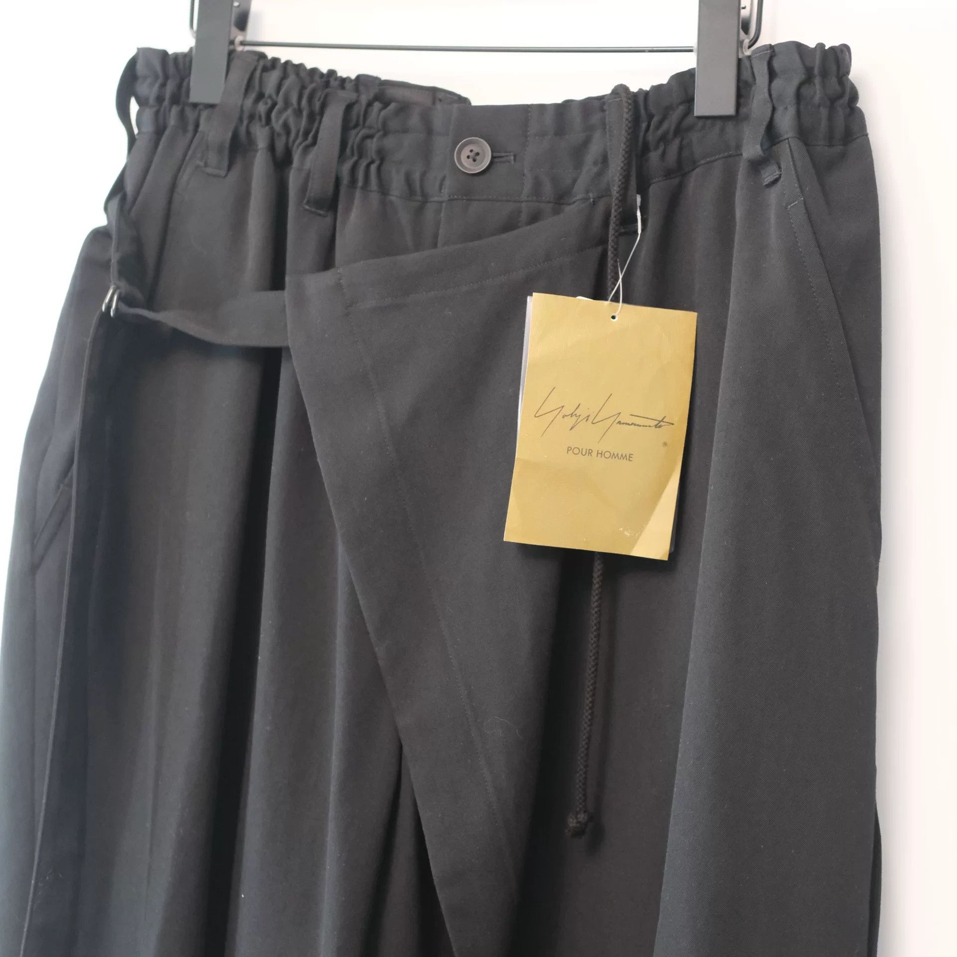 Yohji Yamamoto Yohji Yamamoto Black Pant with Print Detail Size 25" / US 0 / IT 36 - 3 Thumbnail
