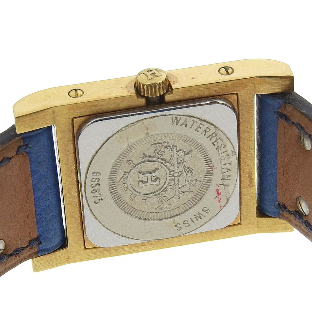 Hermes Hermes Hermès Medor Gold Plated Metal Quartz DUTY FREE for USA Size ONE SIZE - 6 Thumbnail