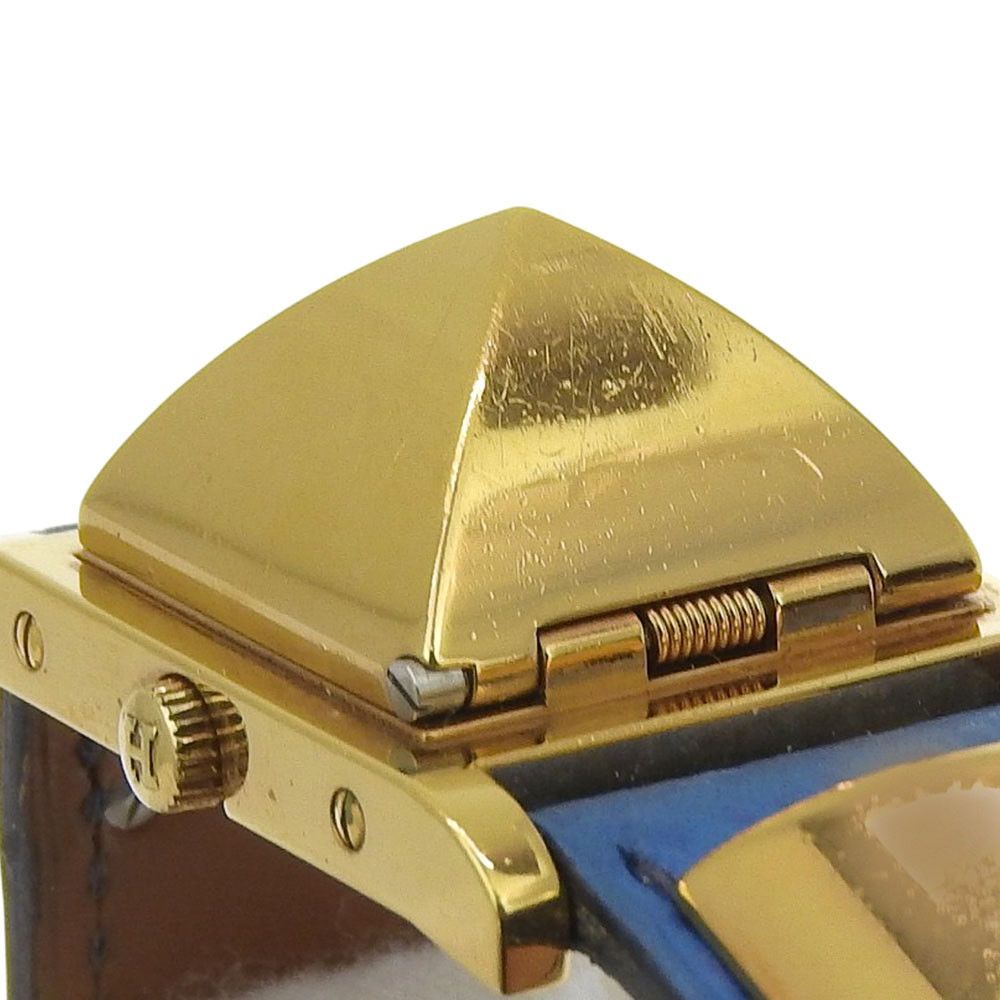 Hermes Hermes Hermès Medor Gold Plated Metal Quartz DUTY FREE for USA Size ONE SIZE - 8 Thumbnail
