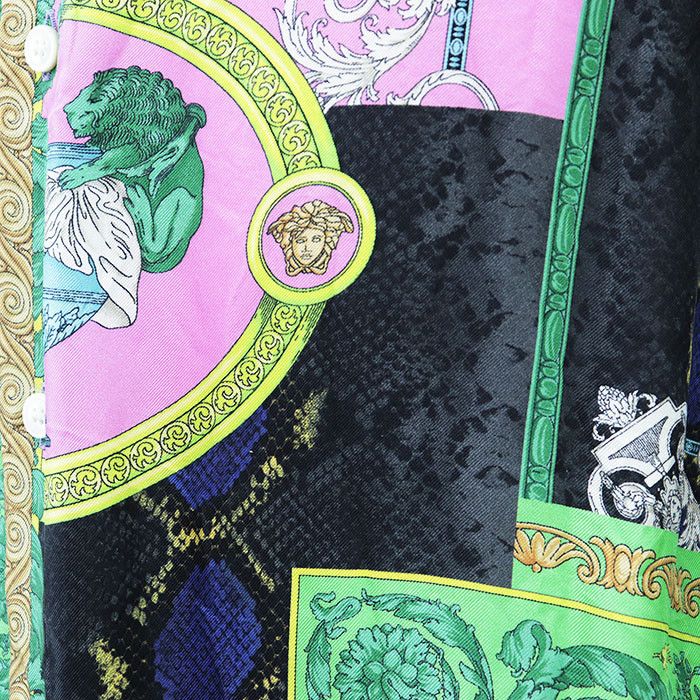 Versace Versace Versace HERITAGE FIT 100% Silk Shirt Textile Dress Shirt DUTY FREE for USA Size ONE SIZE - 4 Thumbnail