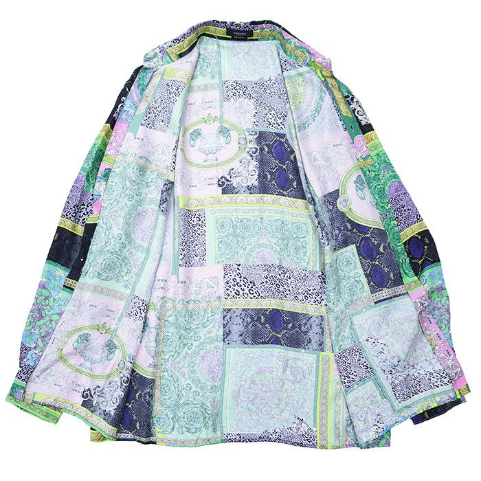 Versace Versace Versace HERITAGE FIT 100% Silk Shirt Textile Dress Shirt DUTY FREE for USA Size ONE SIZE - 9 Thumbnail