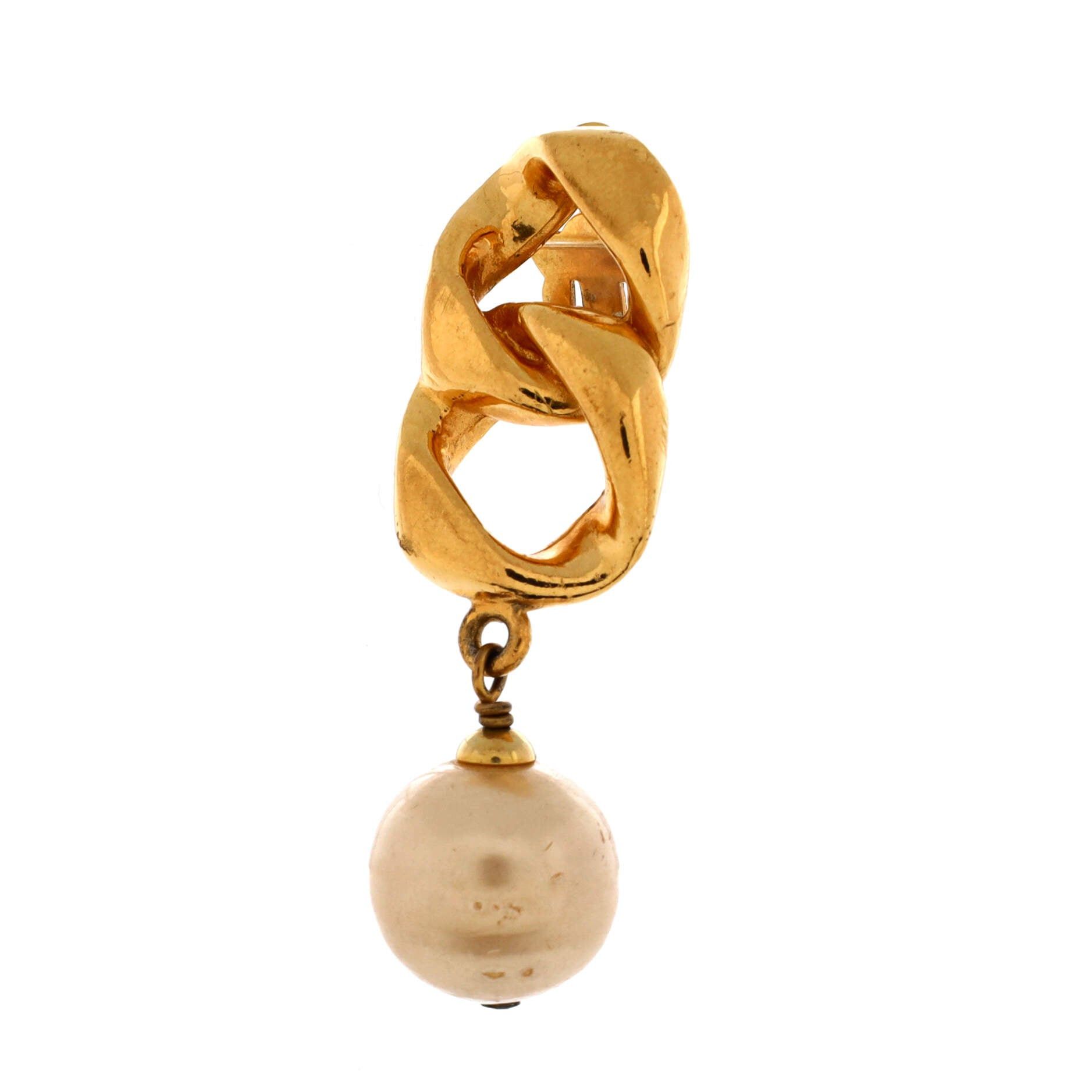 Chanel Chain Dangle Clip-On Earrings Size ONE SIZE - 2 Thumbnail