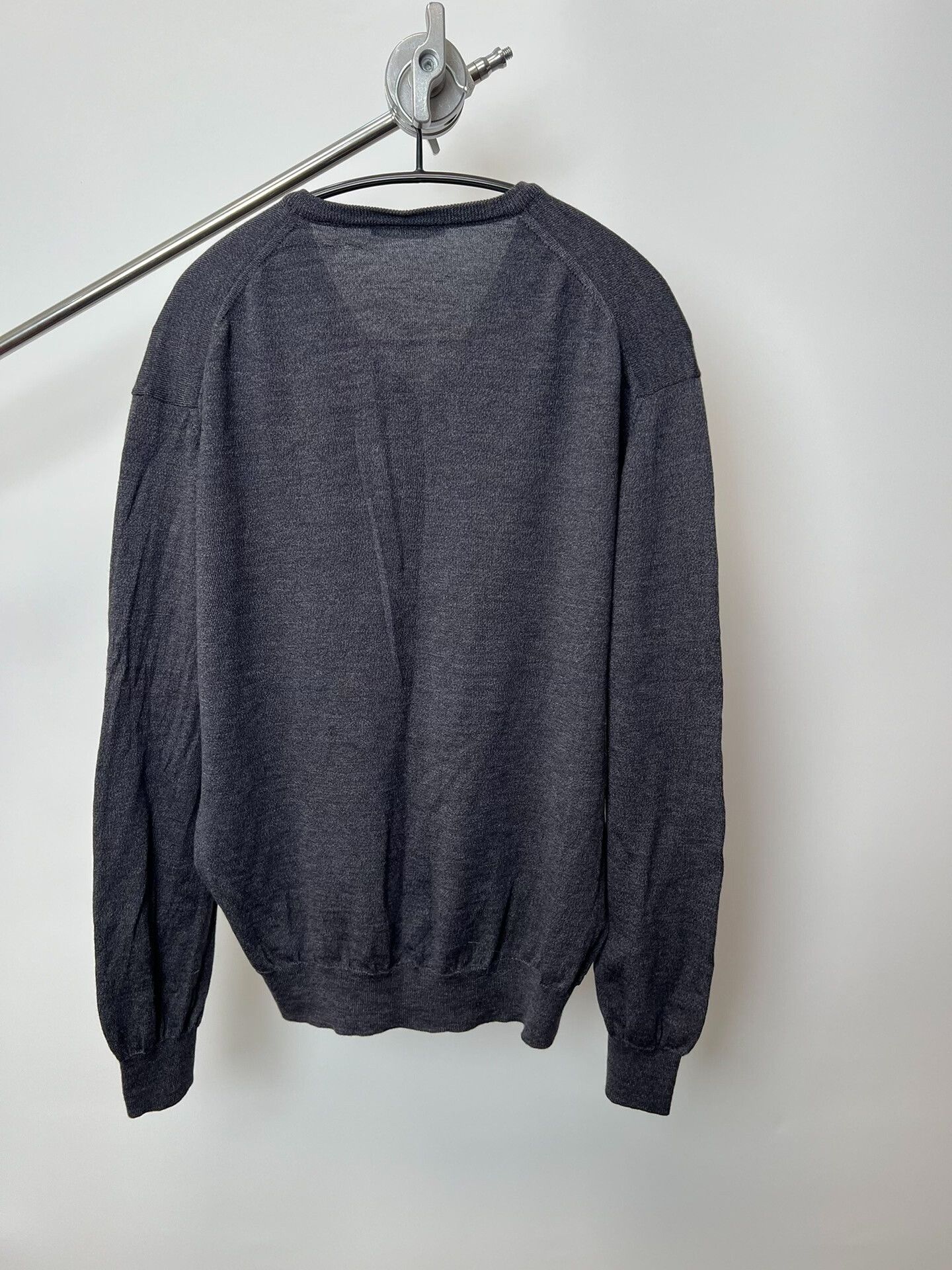 Ermenegildo Zegna Ermenegildo Zegna Wool V-Neck Sweater Size US L / EU 52-54 / 3 - 5 Thumbnail
