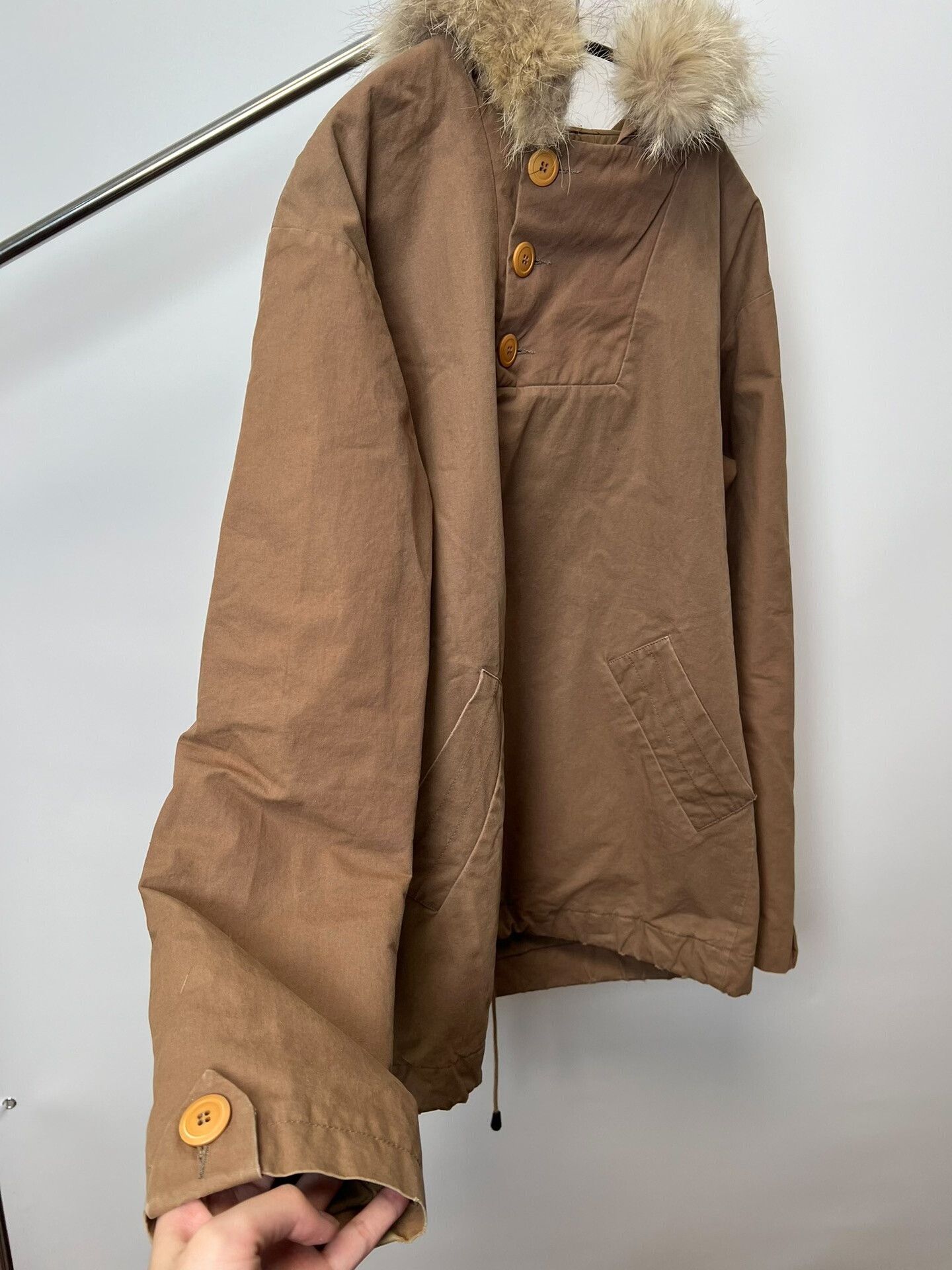 A.P.C. A·P·C Vintage Hooded Cotton Coat Size US XS / EU 42 / 0 - 5 Thumbnail